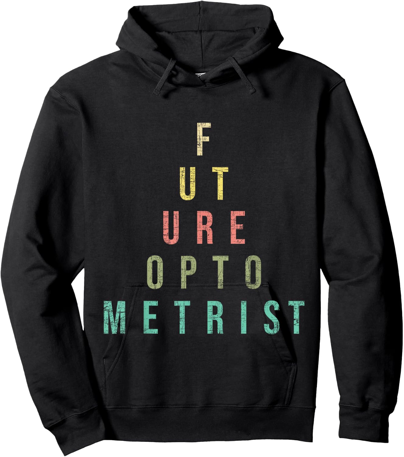 Future Optometrist - Snellen Chart Optometry Eye Specialist Hoodie - Hoodie | Black