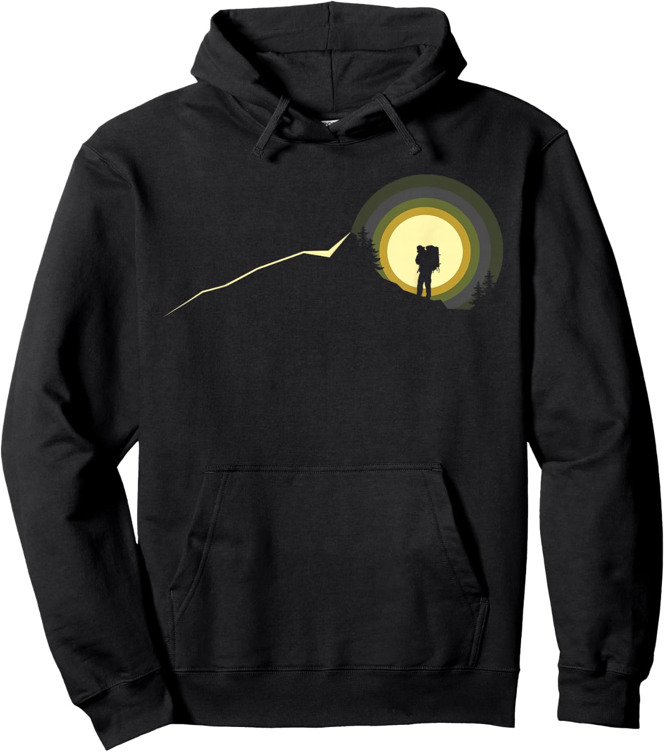 Hiking Apparel - Outdoor Camping Backpacking Hiking Hoodie - Hoodie | Black