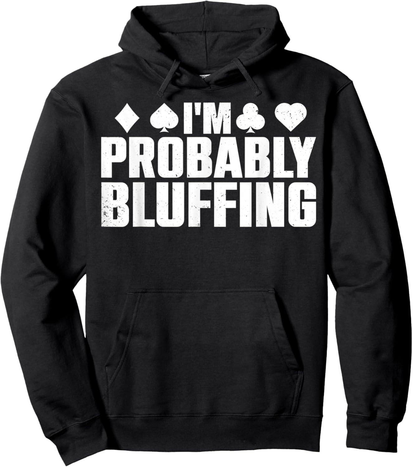 Funny Poker Lover Art Women Casino Play Card Gambler Hoodie - Hoodie | Black