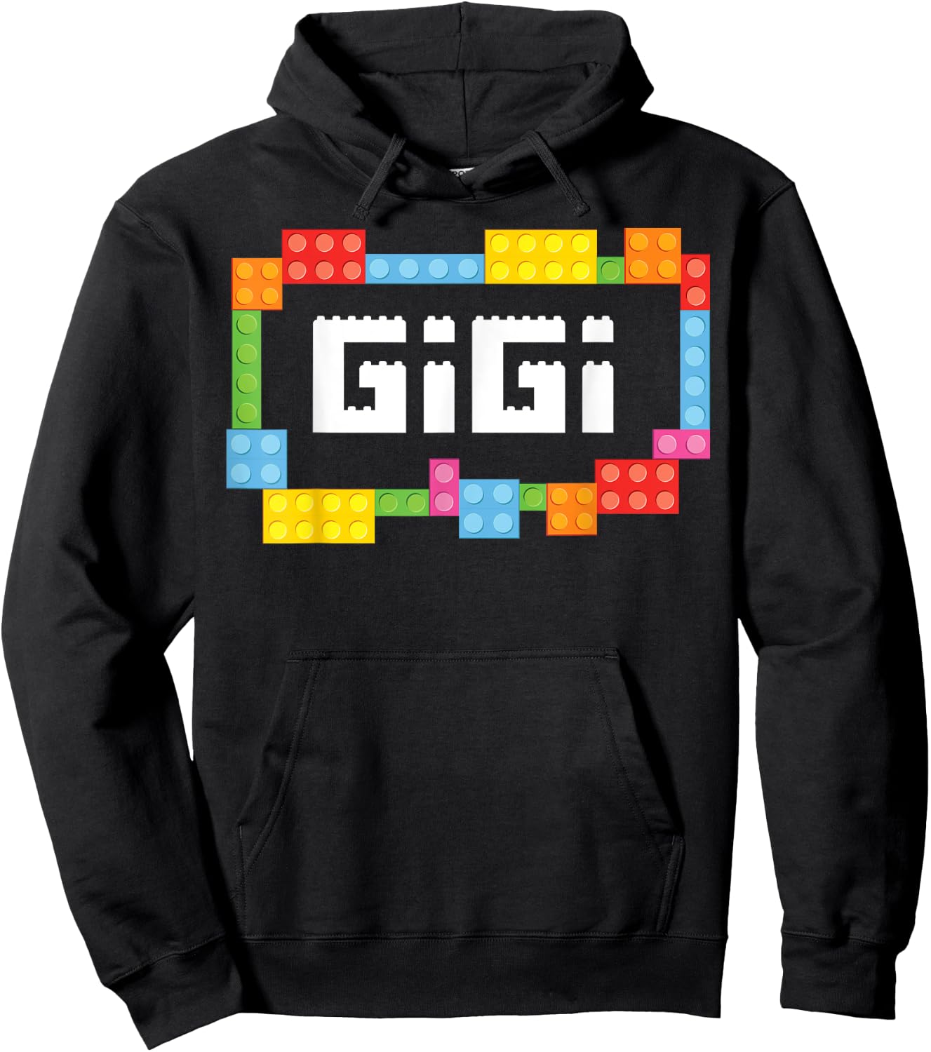 Master builder Gigi Bricks Blocks Building Family Set Hoodie - Hoodie | Black