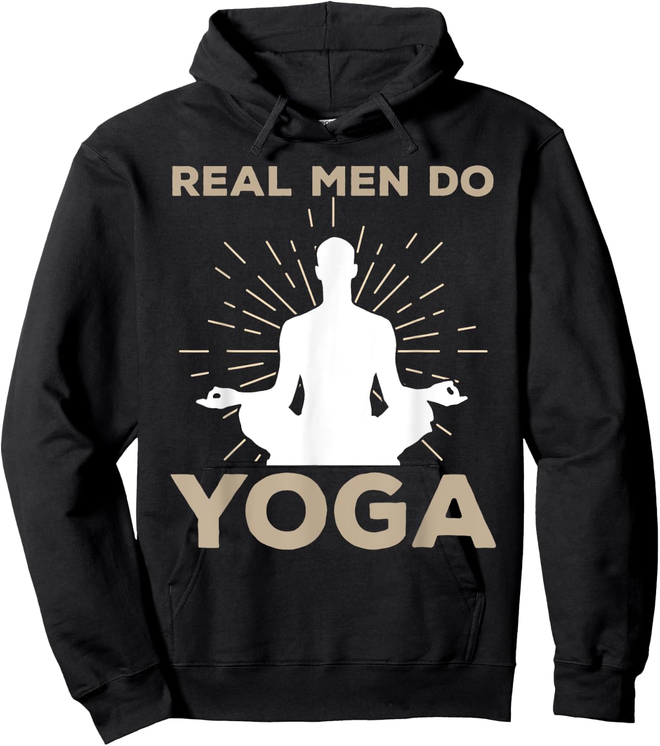 Funny Yoga Design Boys Yoga Pose Meditation Lovers Hoodie - Hoodie | Black