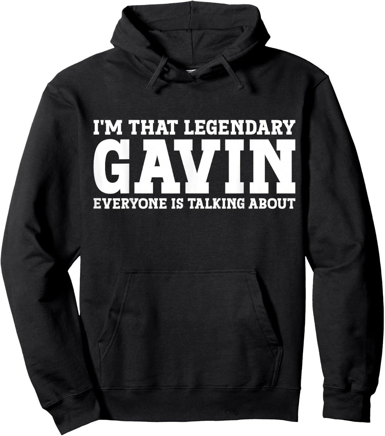 Gavin Personal Name First Name Hoodie - Hoodie | Black