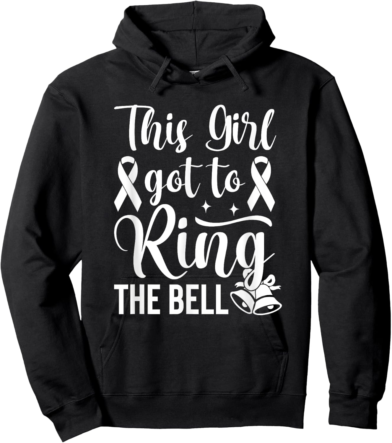 This Girl Got to Ring the Bell Chemo Grad Breast Cancer Hoodie - Hoodie | Black