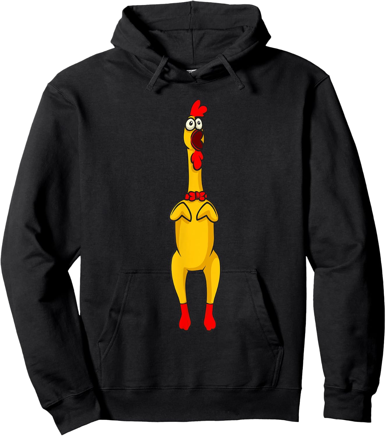 Rubber Chicken Gift & Rubber Chicken Accessoires -Adults Black Small Hoodie - Hoodie | Black