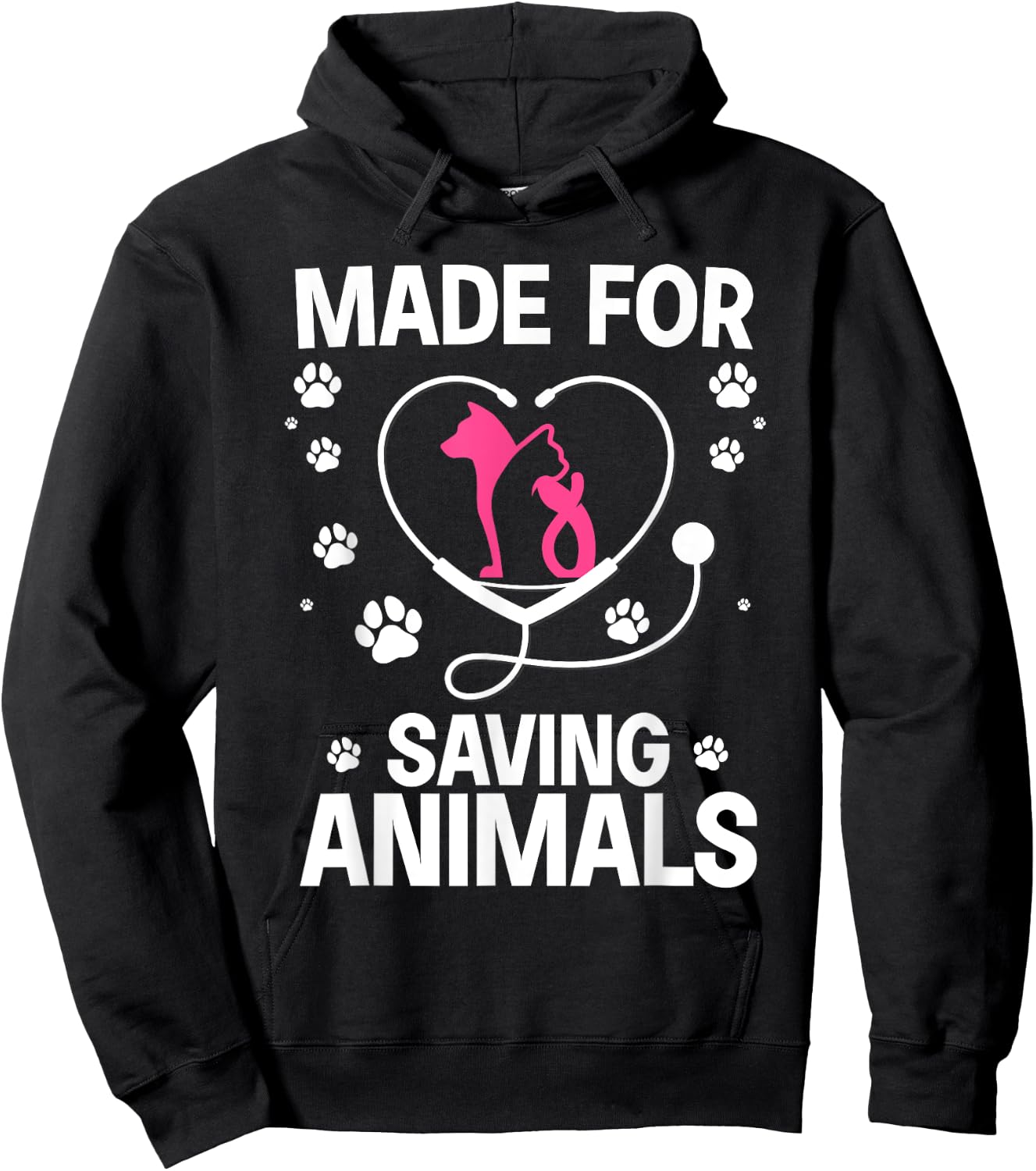 Cool Veterinarian Women Vet Assistant Technician Hoodie - Hoodie | Black