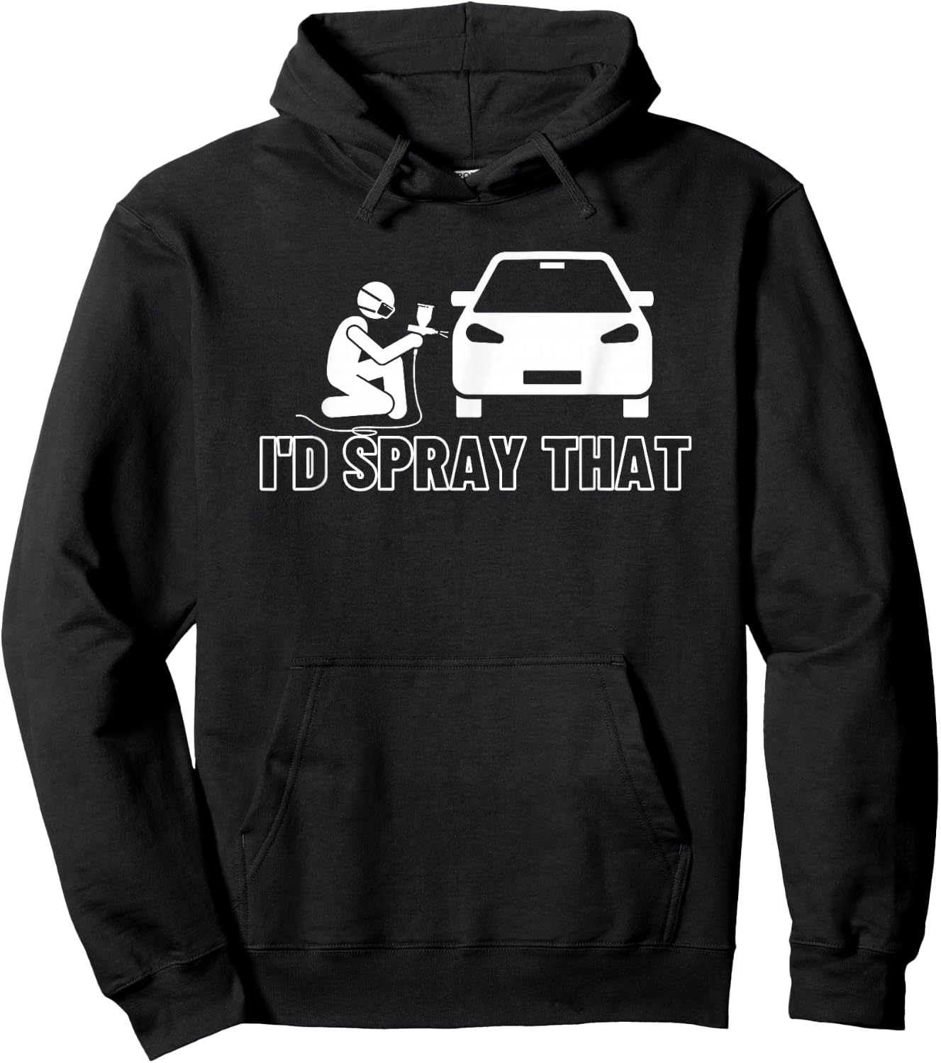 I'D Spray That Auto Car Painter Hoodie - Hoodie | Black
