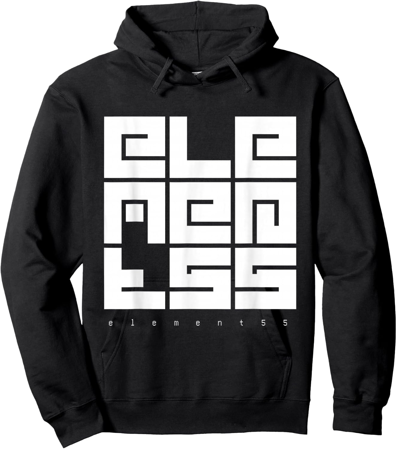 AMZN Element55 Block Logo Hoodie - Hoodie | Black