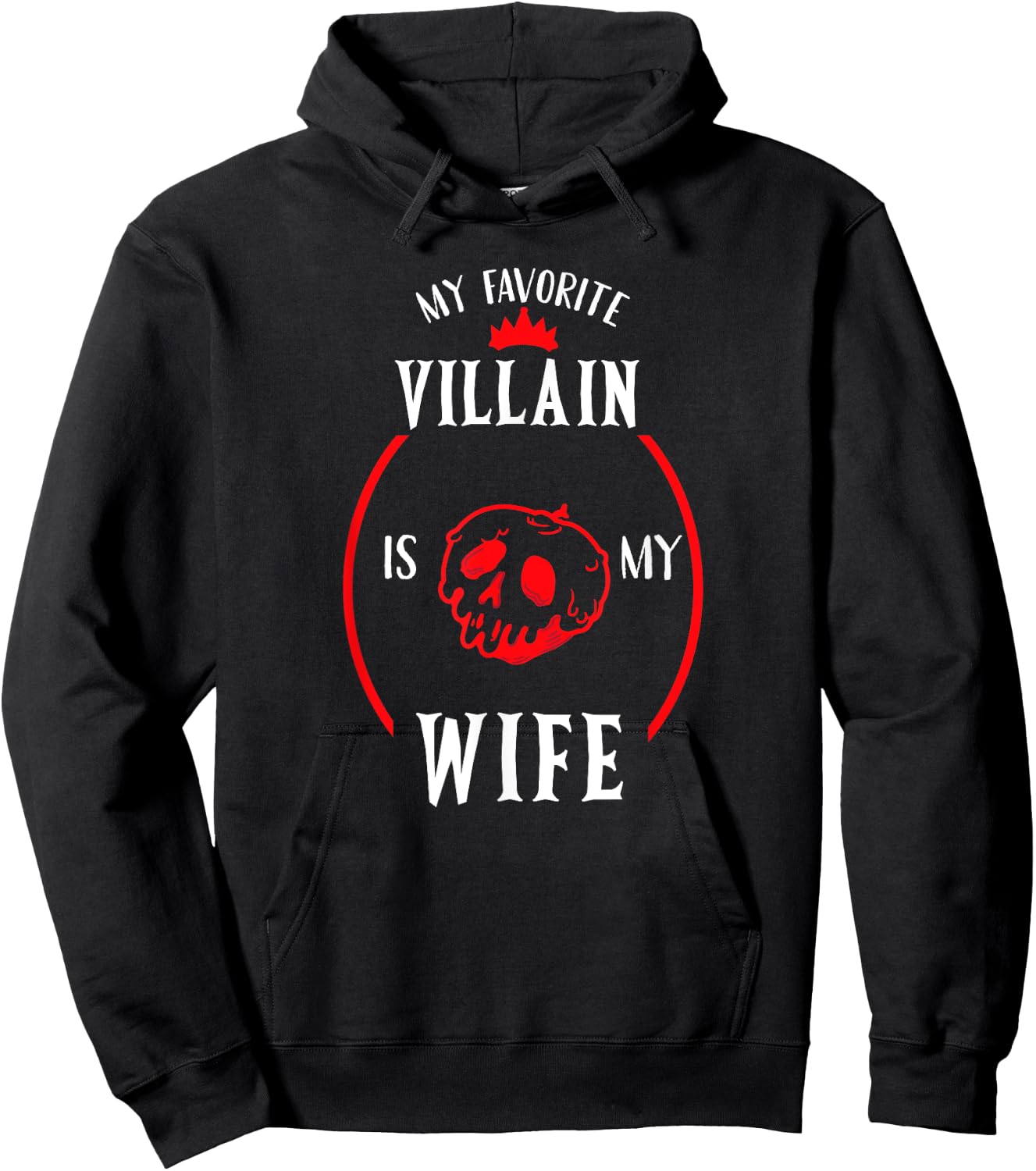 My Favorite Villain Is My Wife the Best Gift Husband Hoodie - Hoodie | Black
