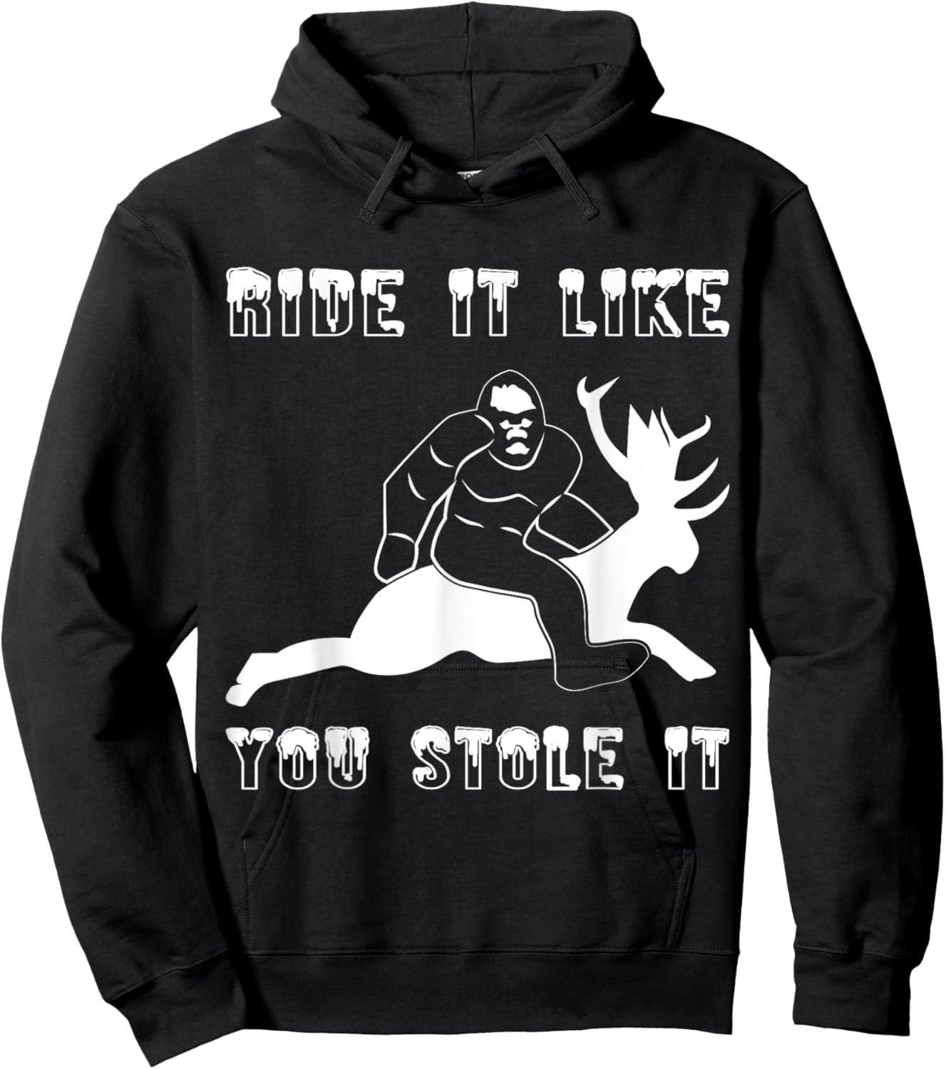 Jackalope Jackrabbit Hoodie - Hoodie | Black
