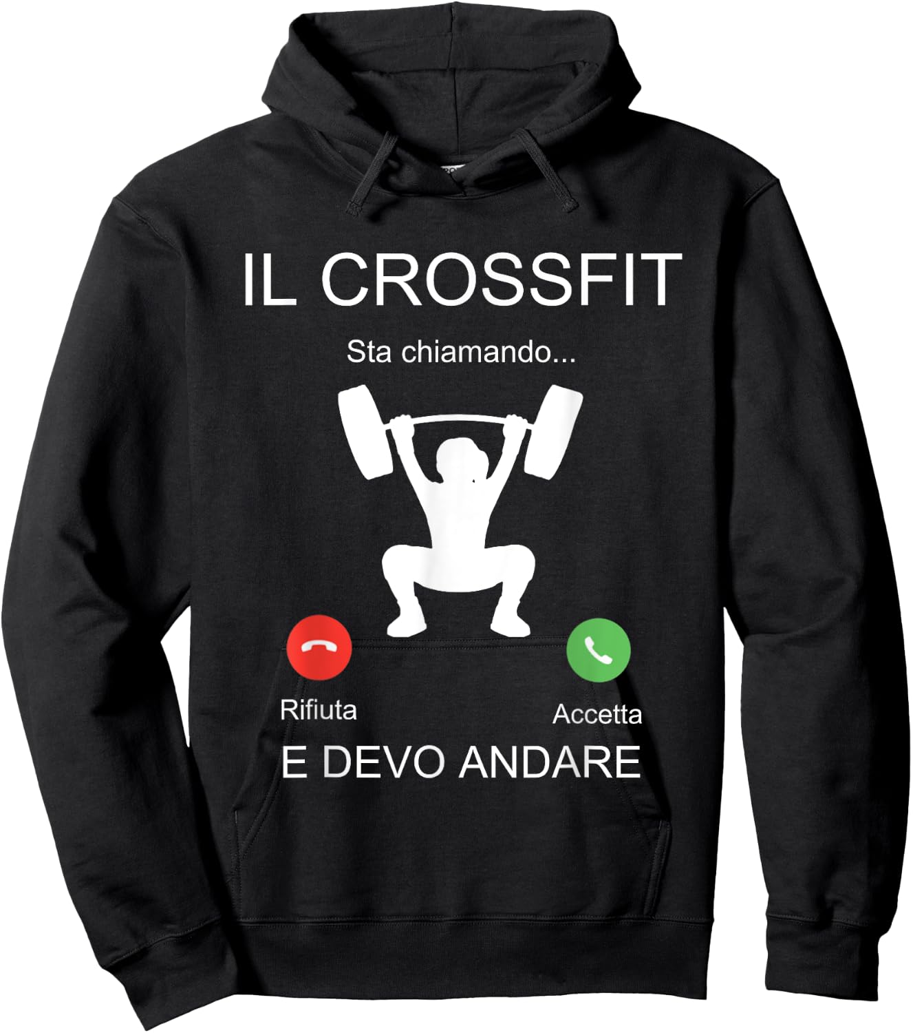 Crossfit Is Calling Funny Gift Hoodie - Hoodie | Black