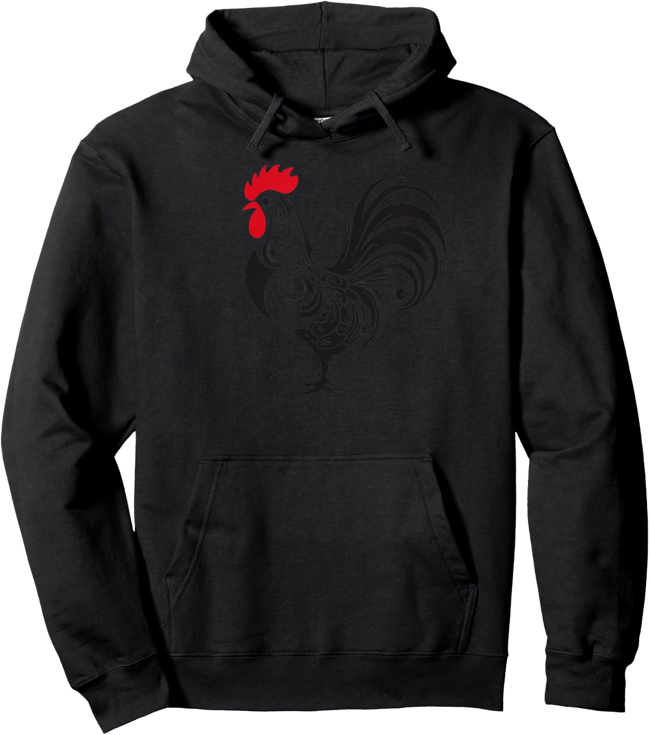 Rooster Country Farm Decor Chicken Gallo Gifts Rooster Hoodie - Hoodie | Black