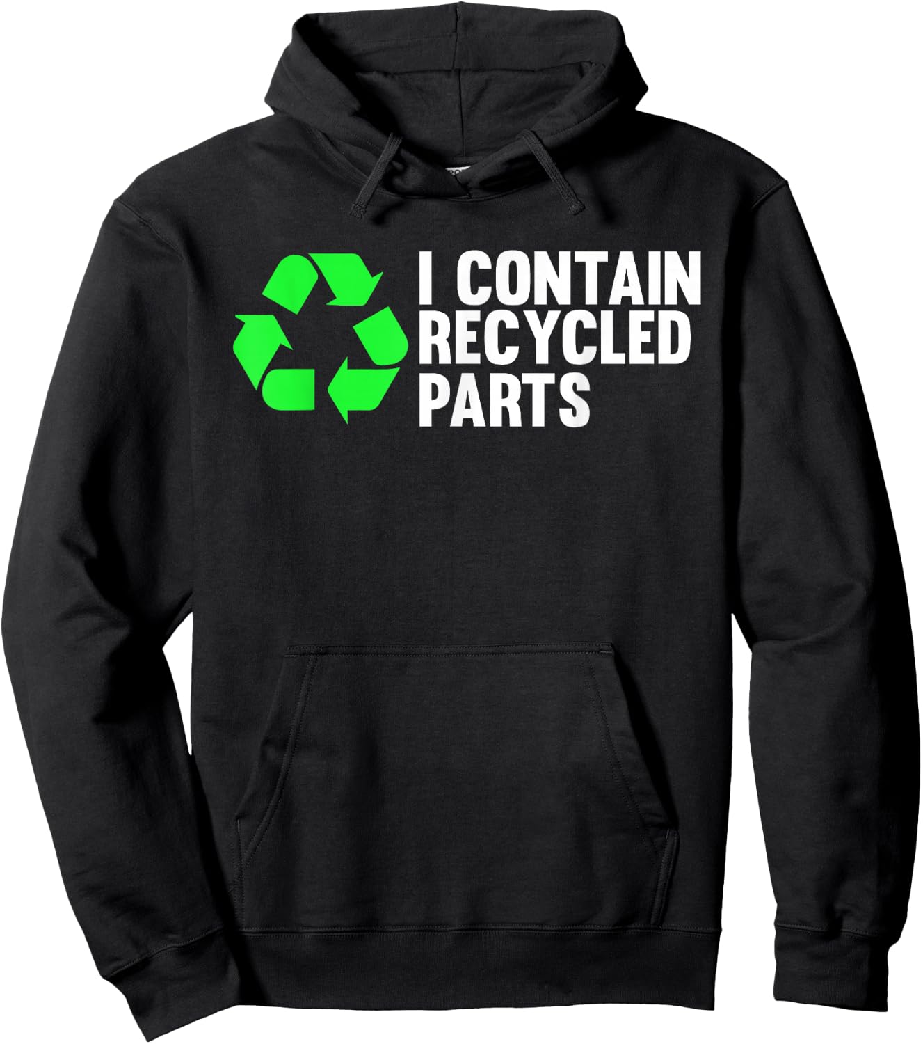 I Contain Recycled Parts Organ Donation Awareness Transplant Hoodie - Hoodie | Black