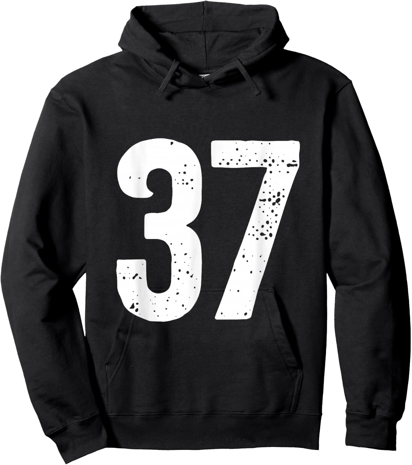 Number 37 Hoodie - Hoodie | Black