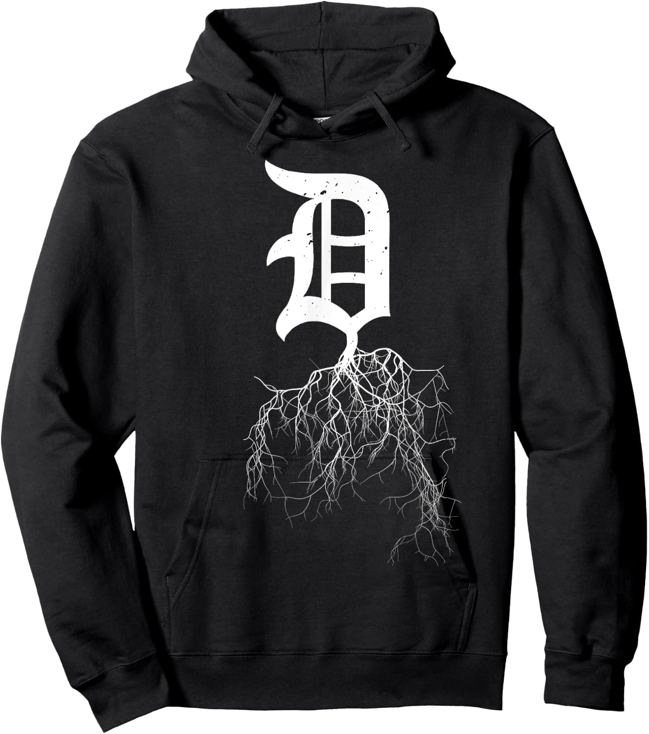Detroit Roots Shirt Michigan American Born Rooted American Hoodie - Hoodie | Black