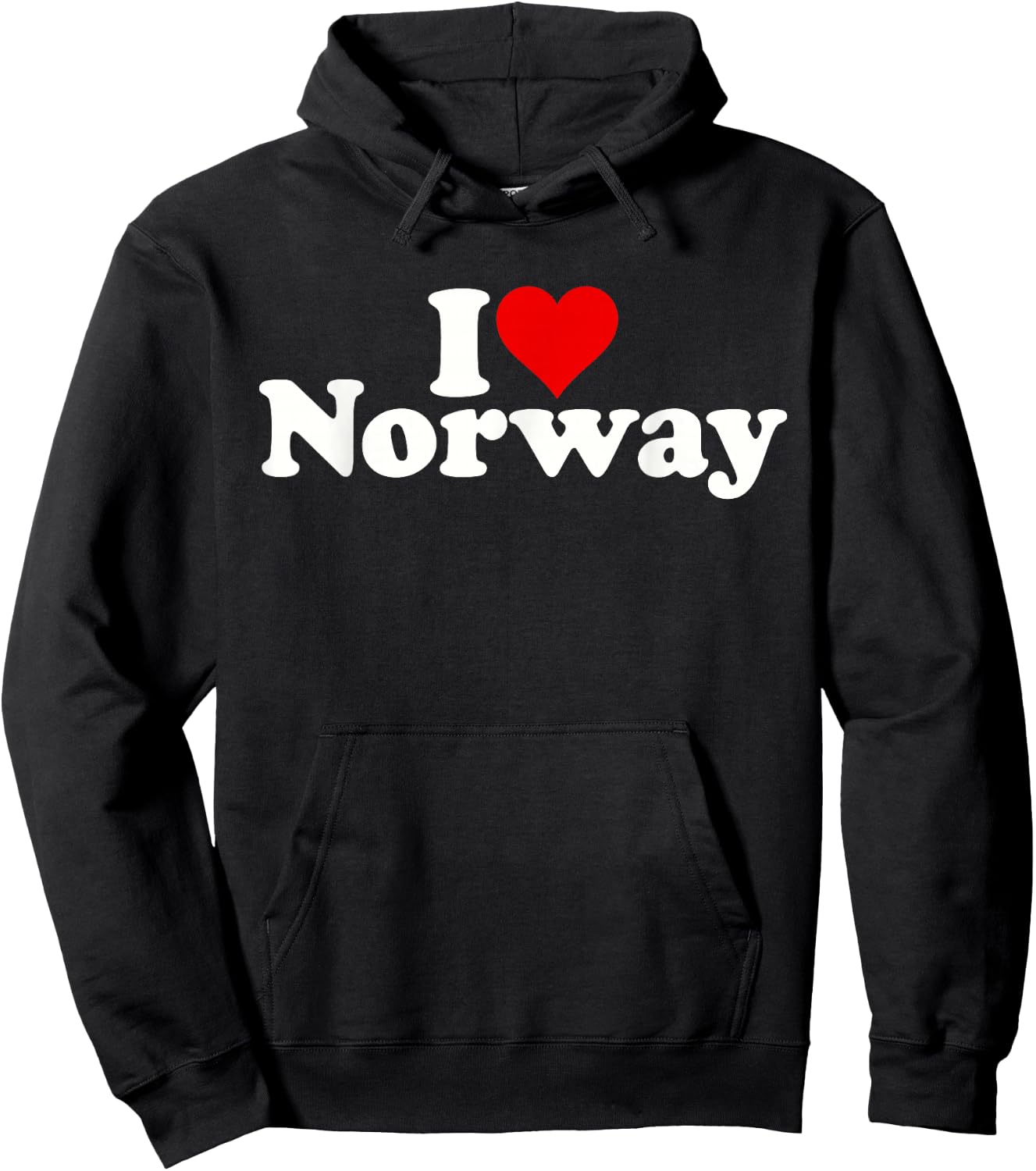 I Love Heart Norway Hoodie - Hoodie | Black