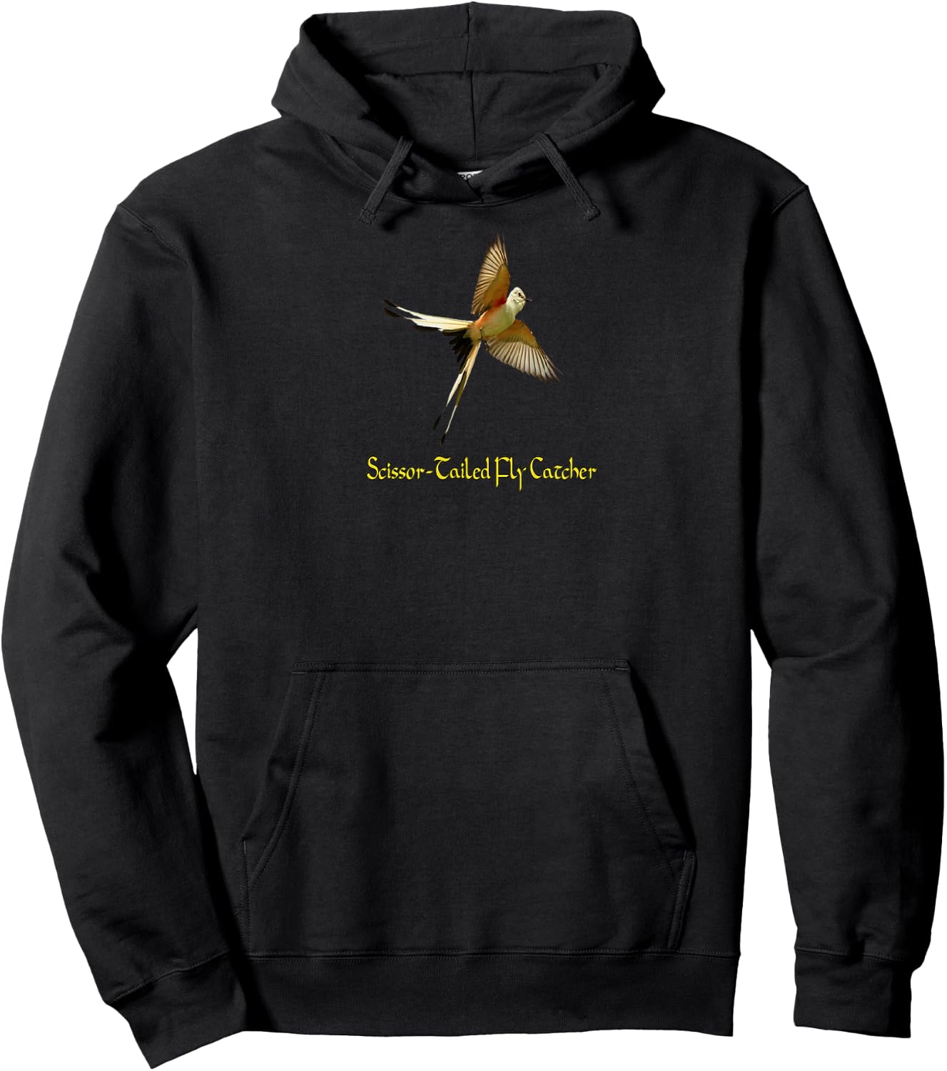 Scissor-Tailed Fly Catcher Hoodie - Hoodie | Black