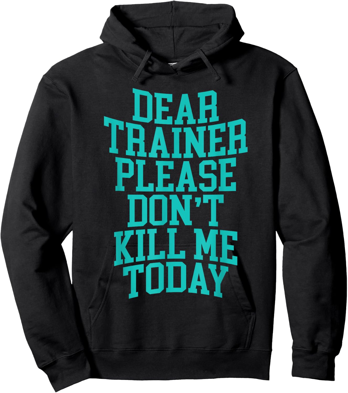 Dear Trainer, Please Don't Kill Me Today Hoodie - Hoodie | Black