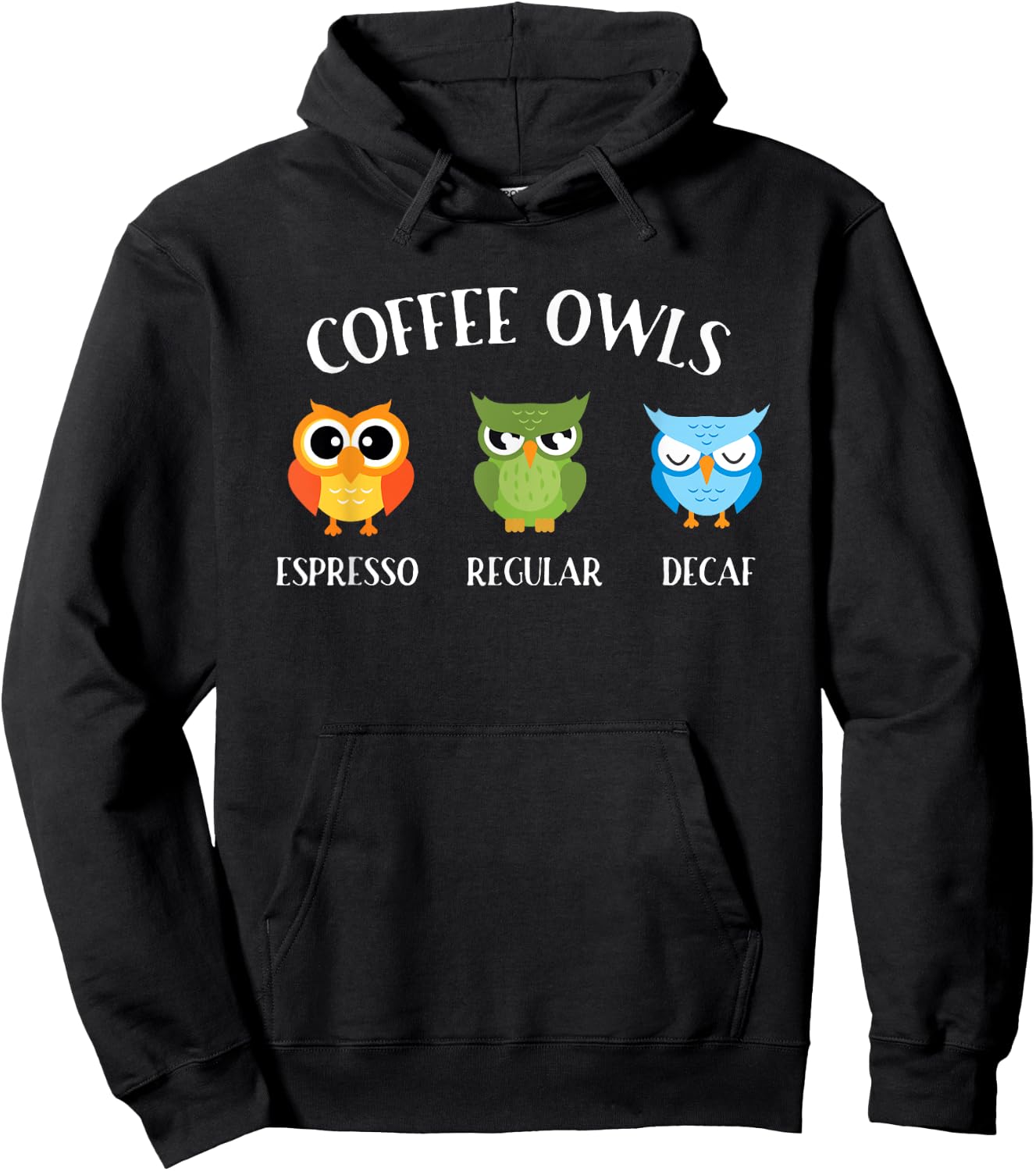 Coffee Owls - Coffee Owl Birds Lover Nature Ornithologist Hoodie - Hoodie | Black