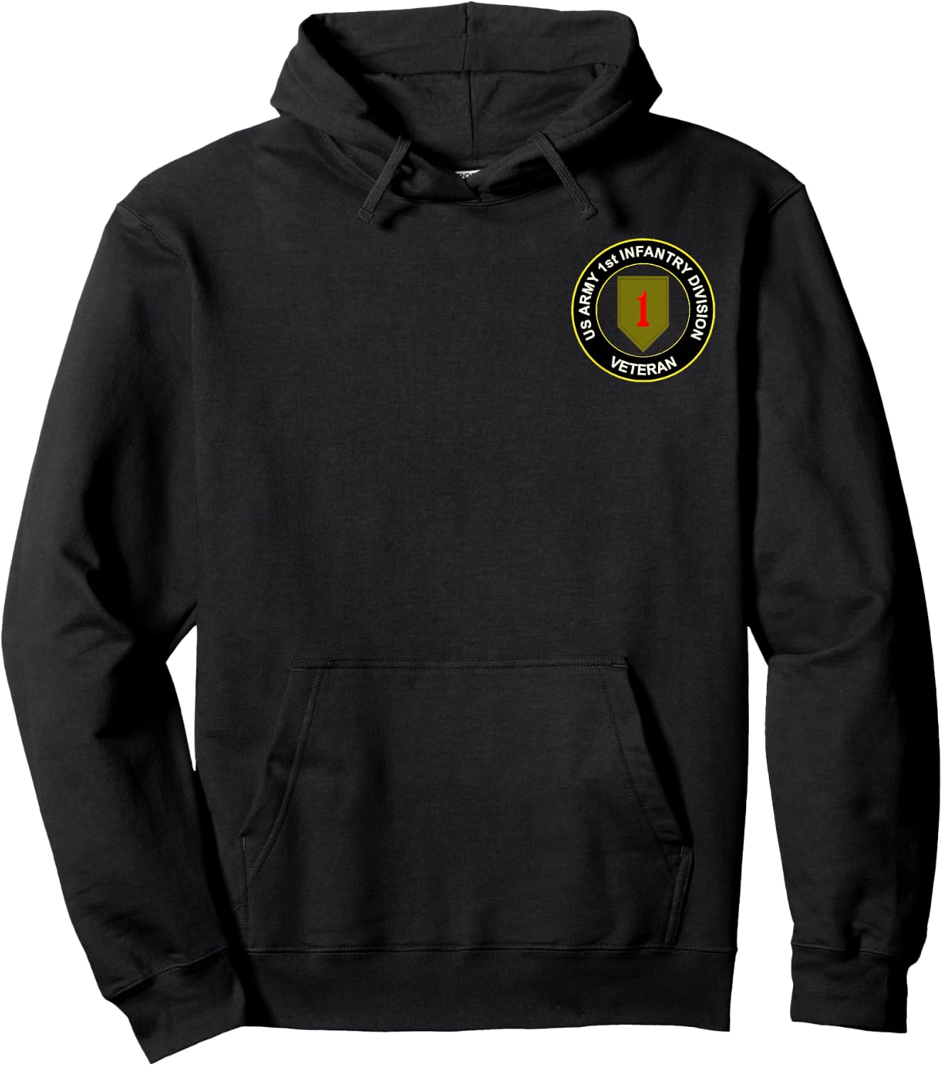 Veterans Day Shirt Big Red One 1st Infantry Division Hoodie - Hoodie | Black