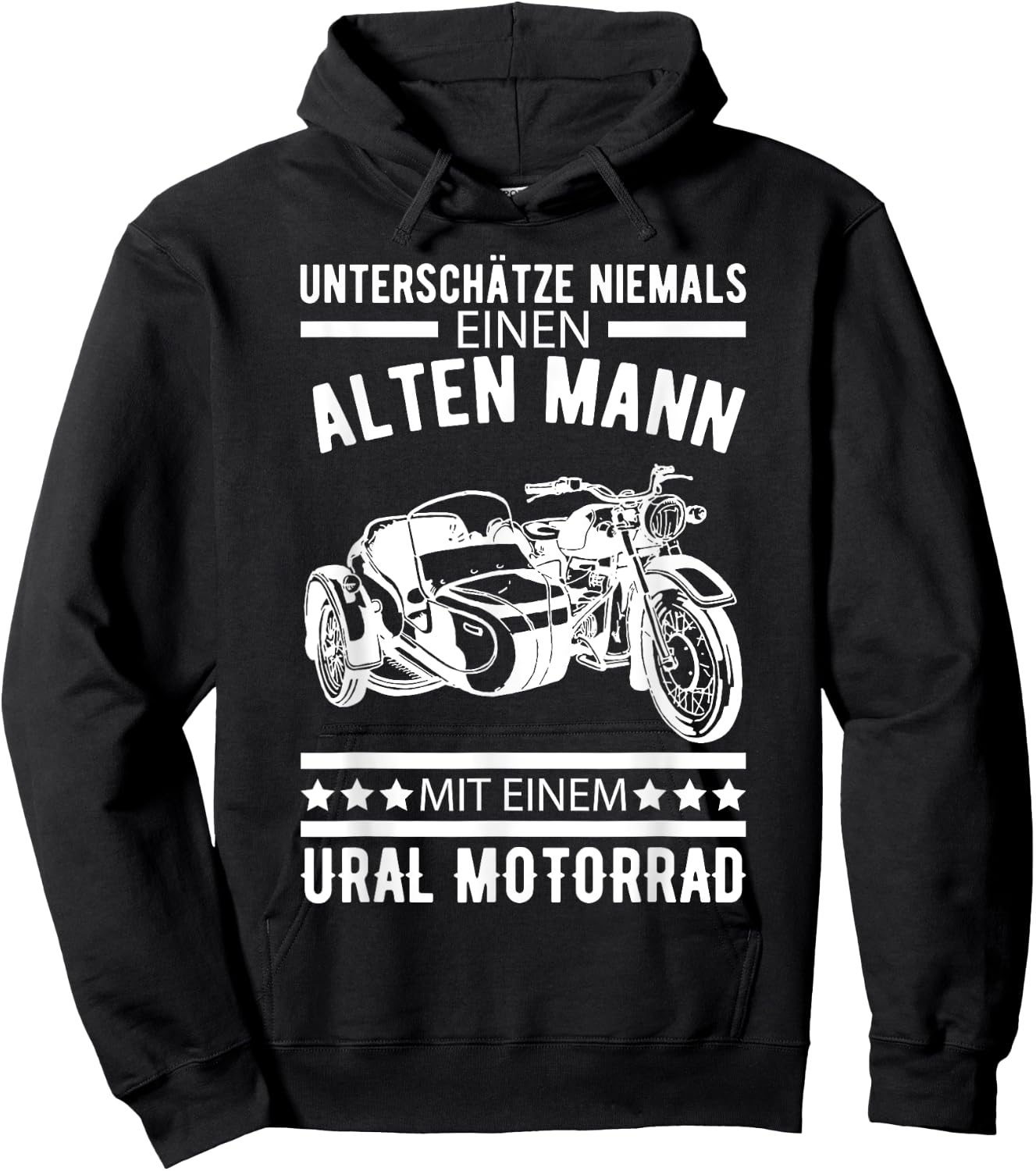 Ural Motorcycle Offroad Motorcyclist Hoodie - Hoodie | Black