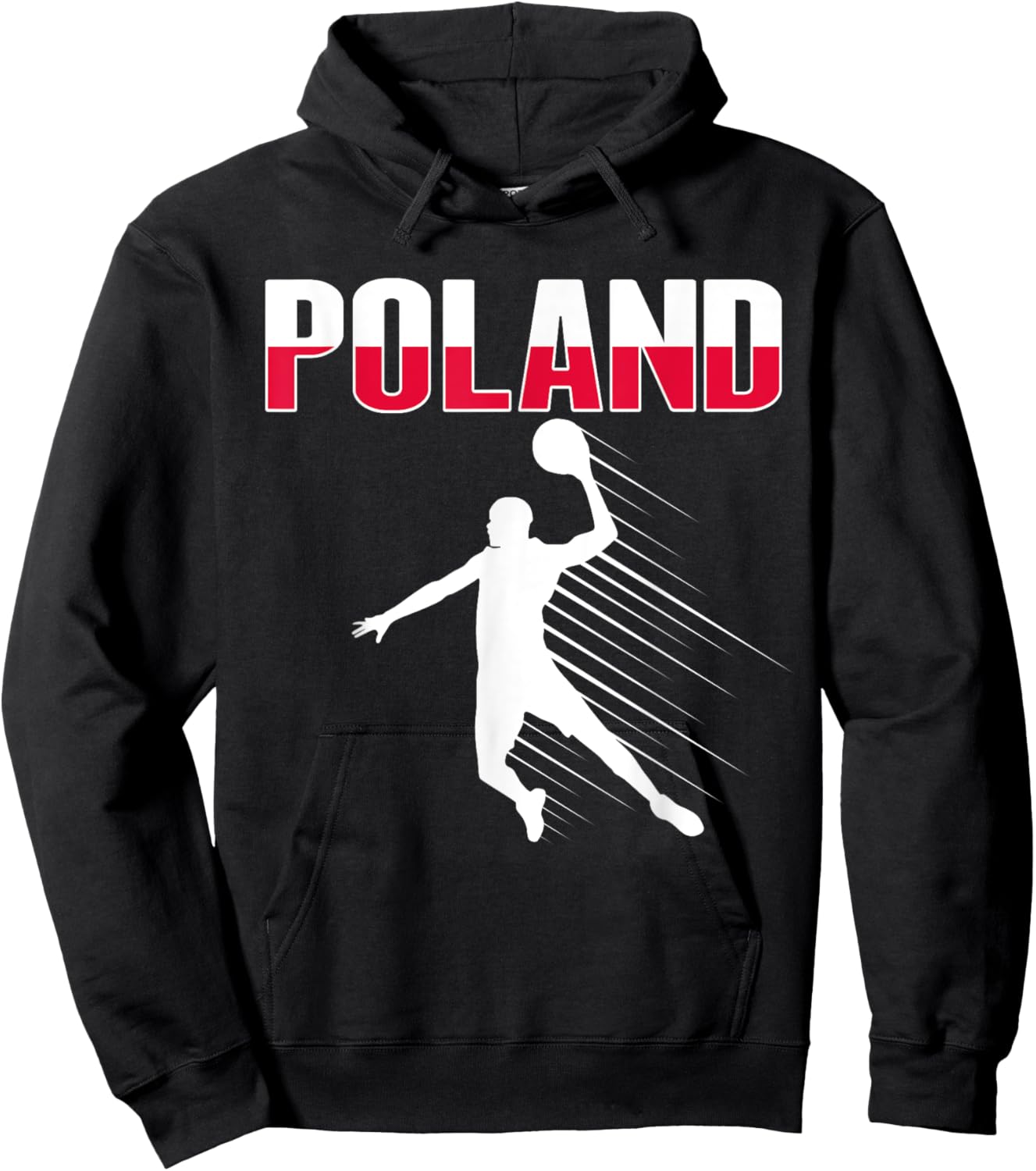 Poland Basketball Lovers Jersey Support Polish Baller Team Hoodie - Hoodie | Black