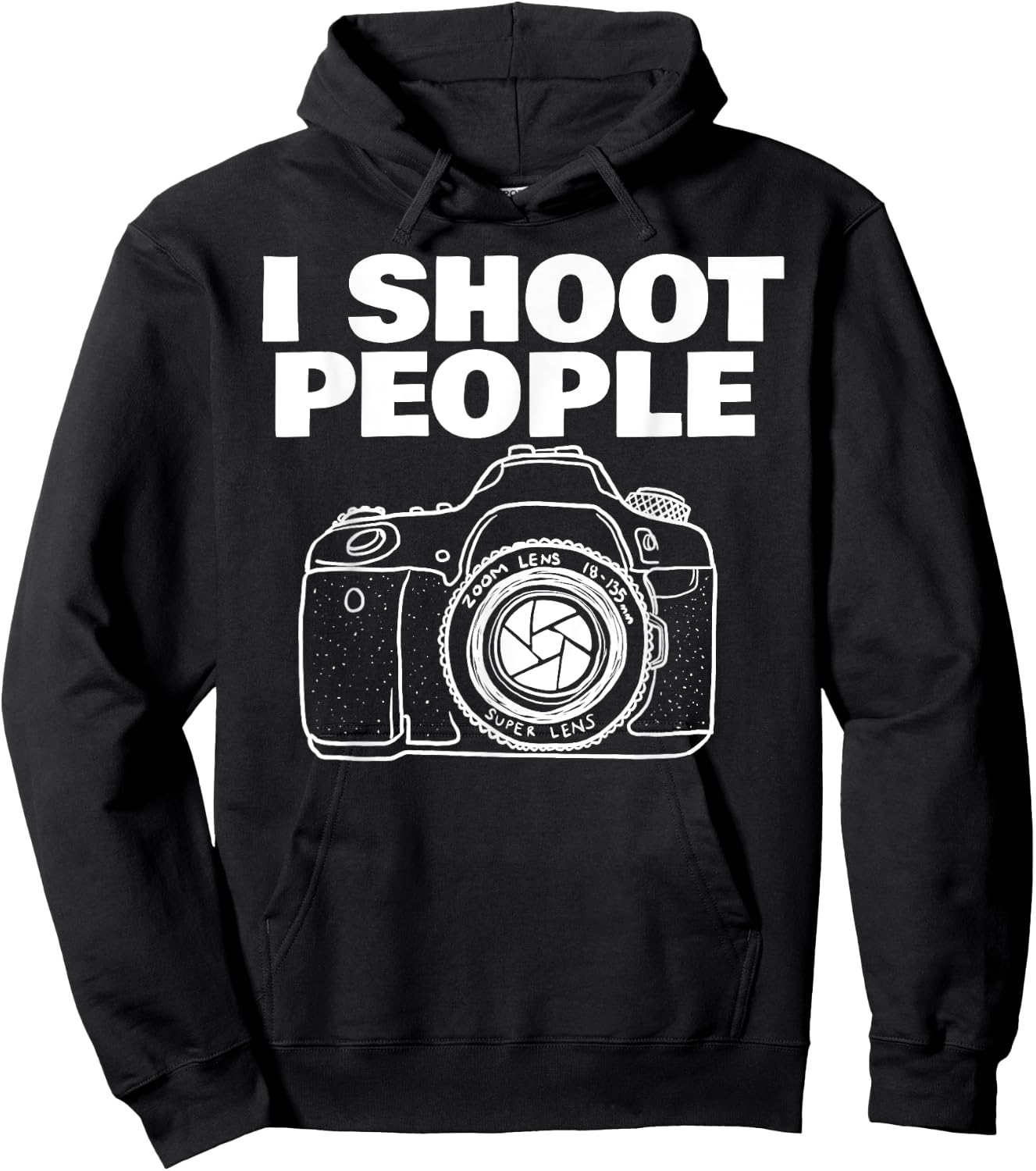 I shoot people funny photographer I shoot people Hoodie - Hoodie | Black