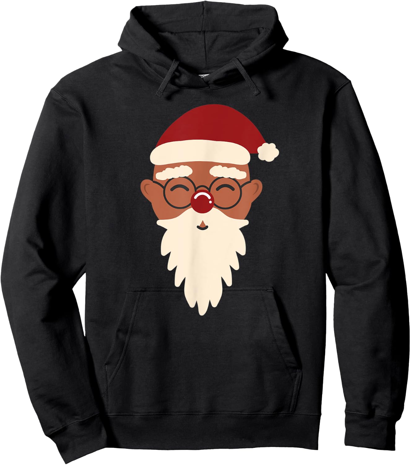 Indian Santa Claus Mr Mrs Couples Matching Christmas Pajamas Hoodie - Hoodie | Black