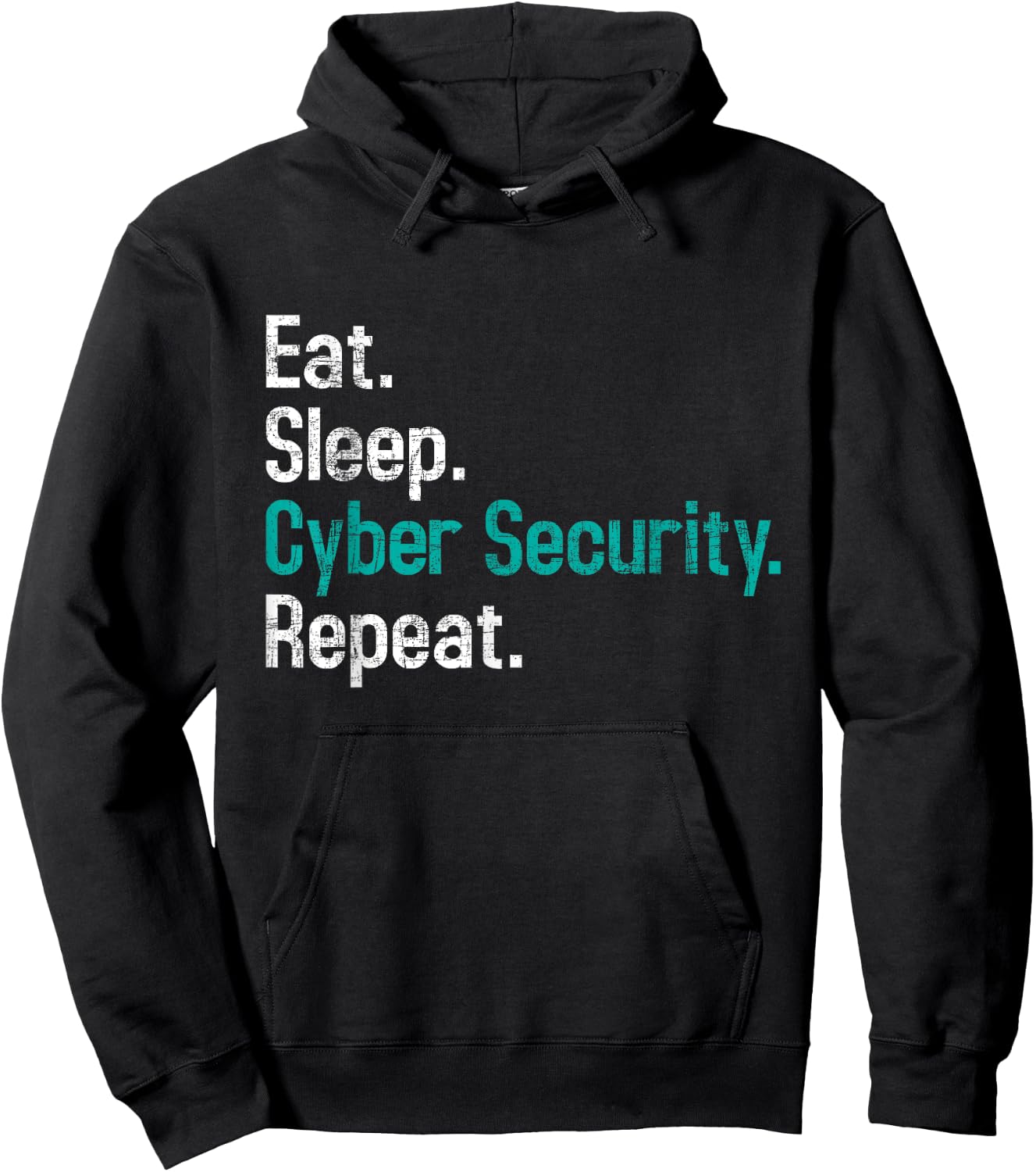 Eat Sleep Cyber Security - Computer Programmer IT Analyst Hoodie - Hoodie | Black
