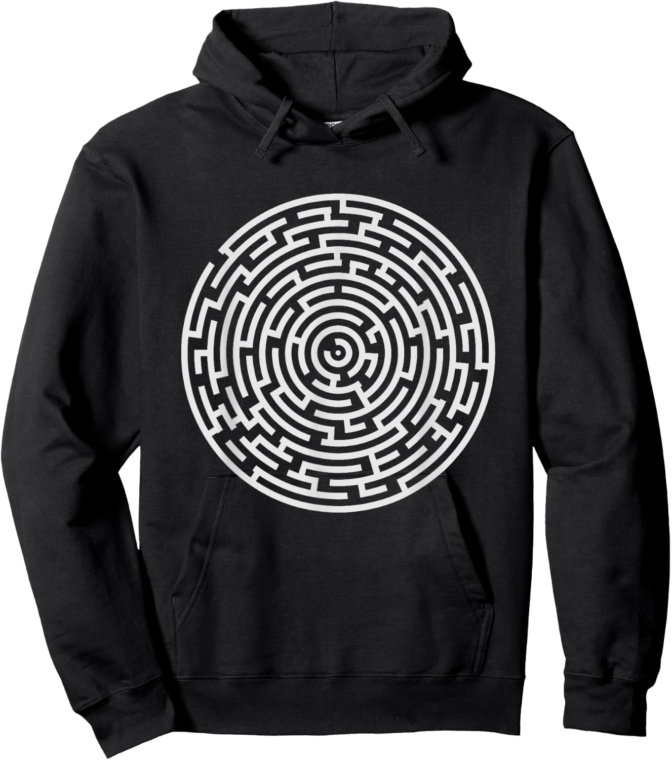 Spiritual Labyrinth Maze Star Yoga Mythology Gift Design Hoodie - Hoodie | Black