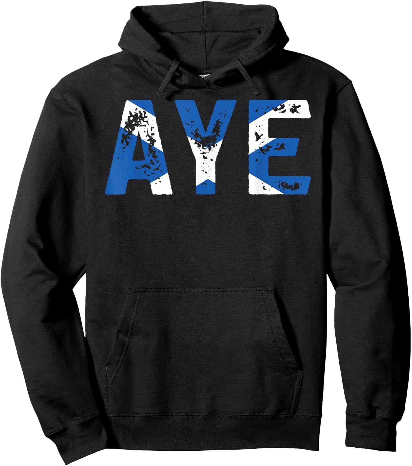 Aye Scotland Funny Scottish Uk Quote Hoodie - Hoodie | Black