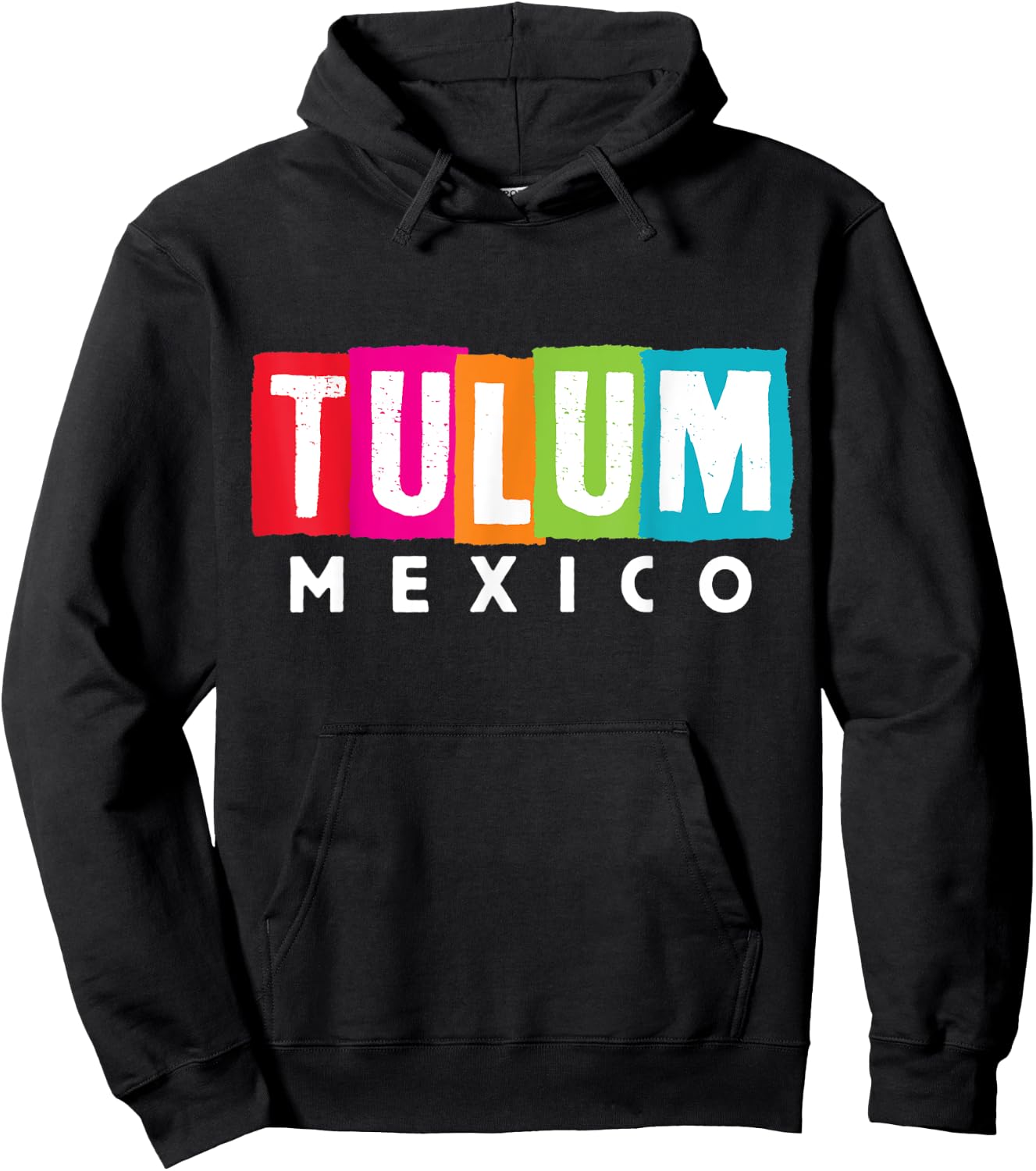 Tulum Mexico Souvenir Beach Vacation Trip Women Kids Hoodie - Hoodie | Black