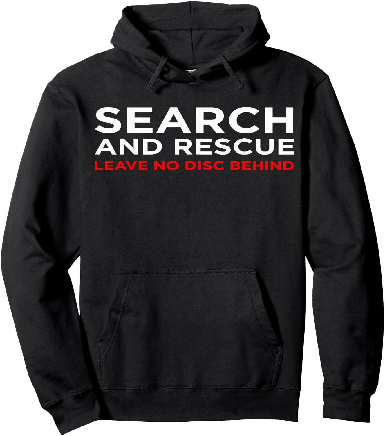Funny Disc Golf | Retro Frisbee | Search & Rescue Hoodie - Hoodie | Black