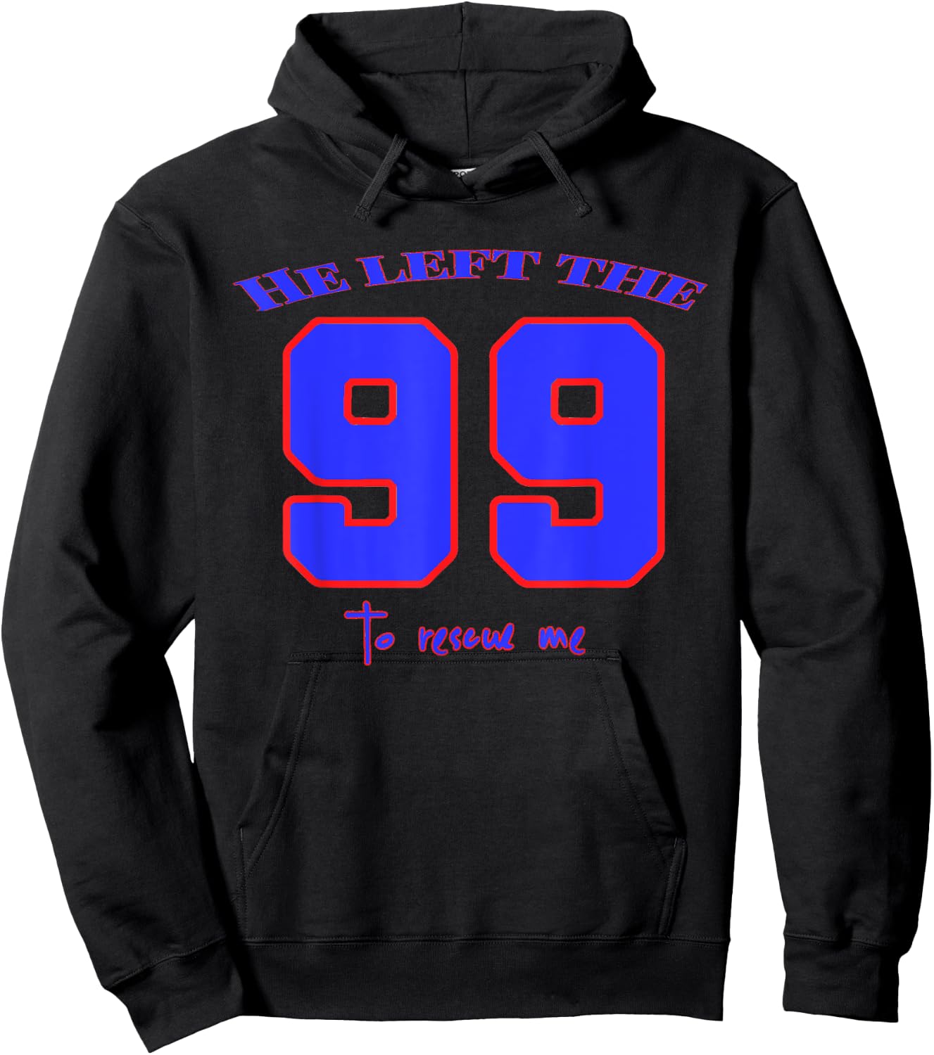 He Left The 99 To Rescue Me - Christian Bible Quotes Hoodie - Hoodie | Black