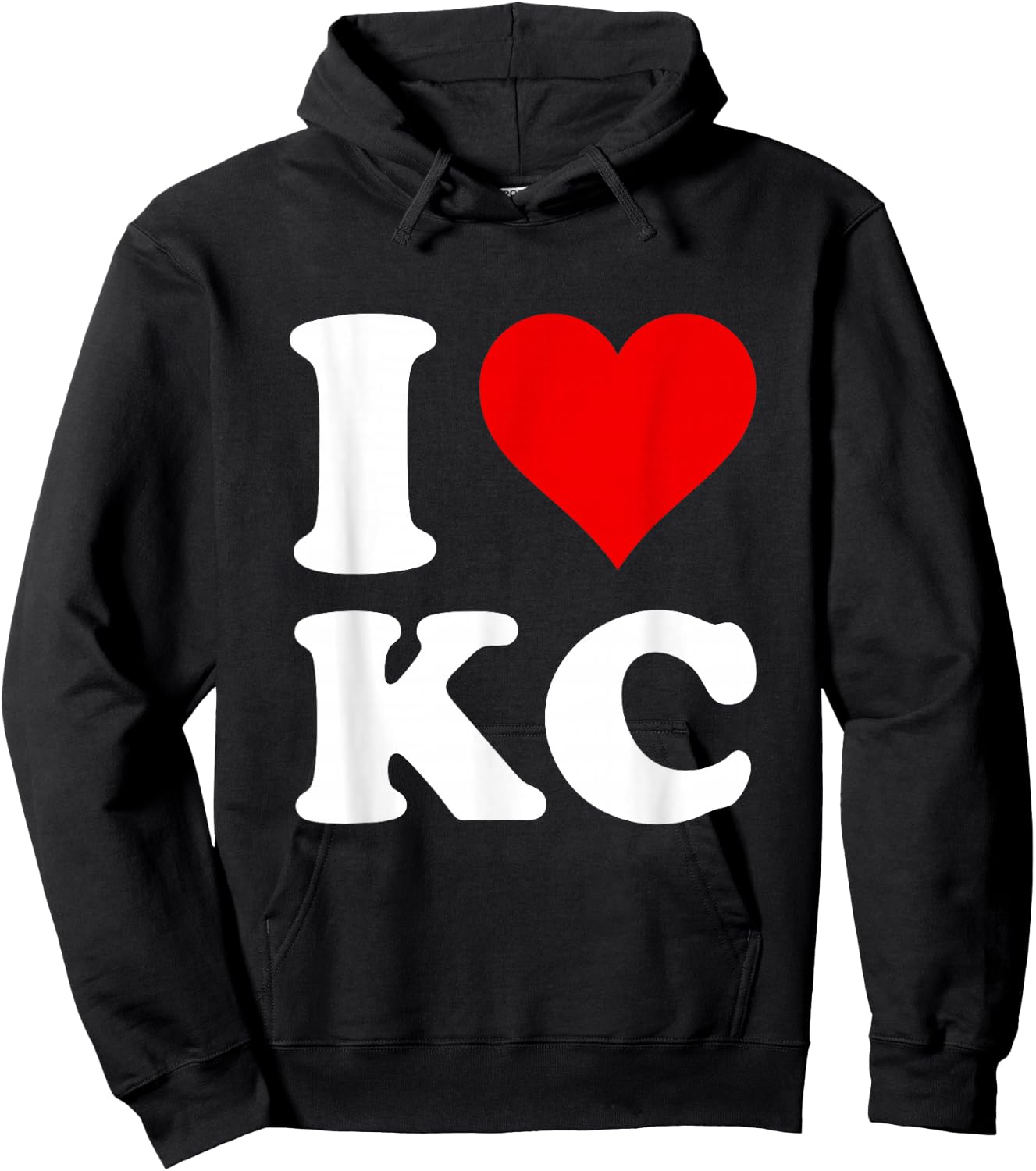 I Love Kc Hoodie - Hoodie | Black