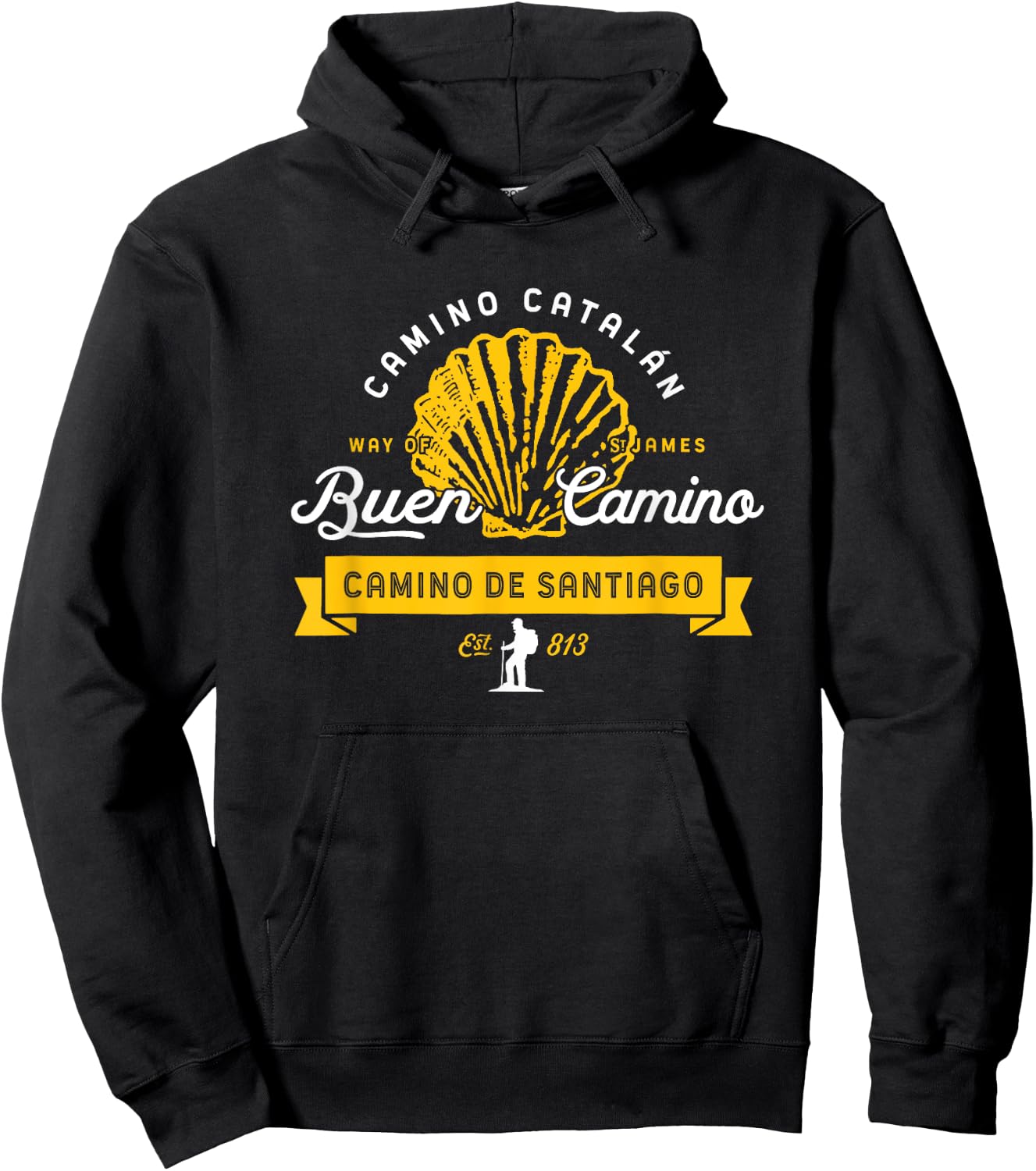 Camino de Catalán - El Camino de Santiago Hoodie - Hoodie | Black