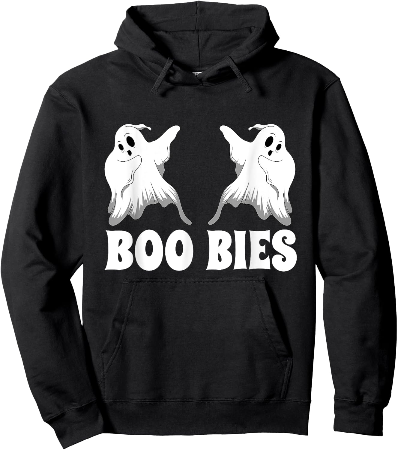 boo-bies Ghost Pumpkin Halloween Hoodie - Hoodie | Black