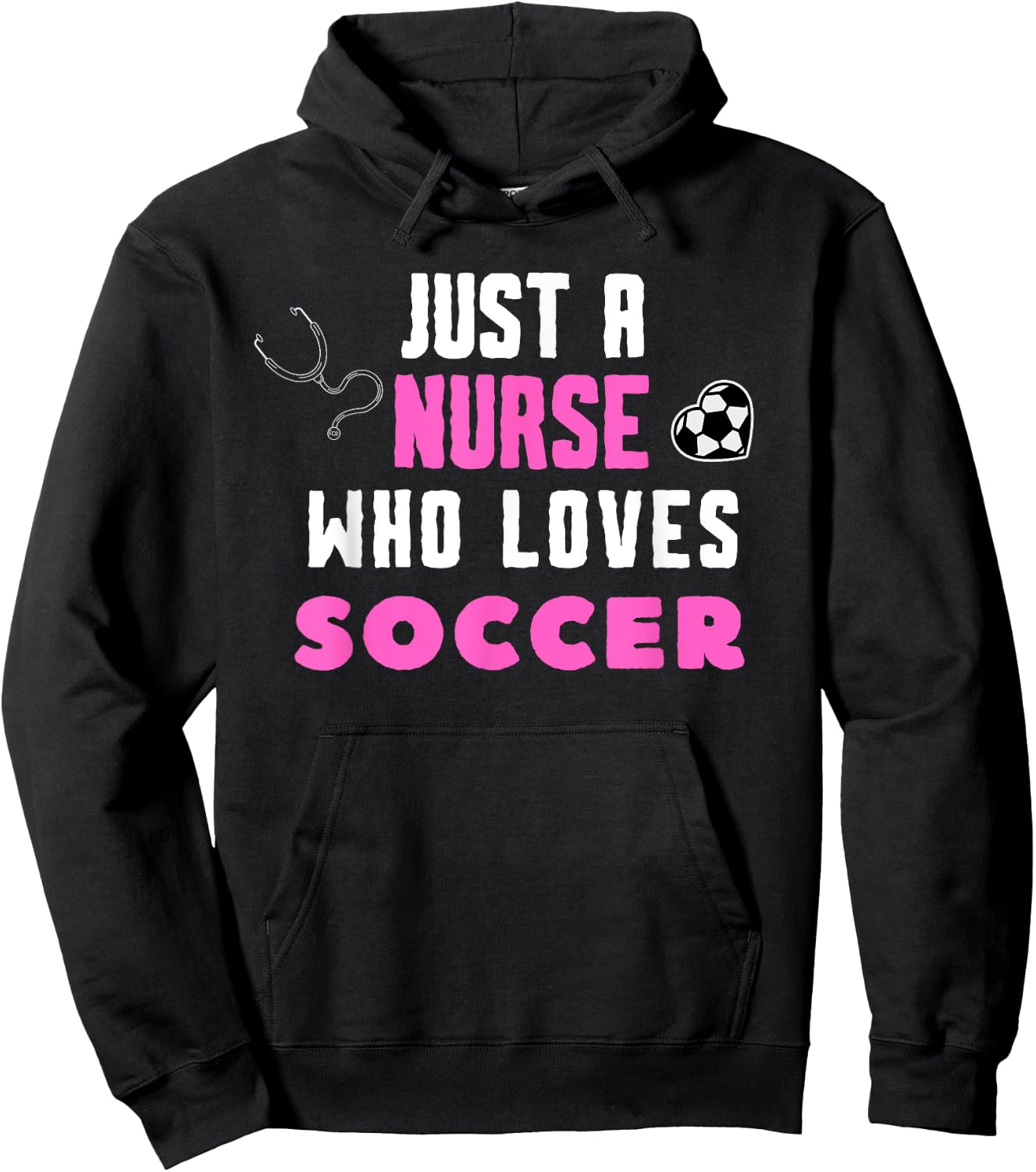 Cool Soccer Girls School Nurse RN ICU ER Pediatric Hoodie - Hoodie | Black