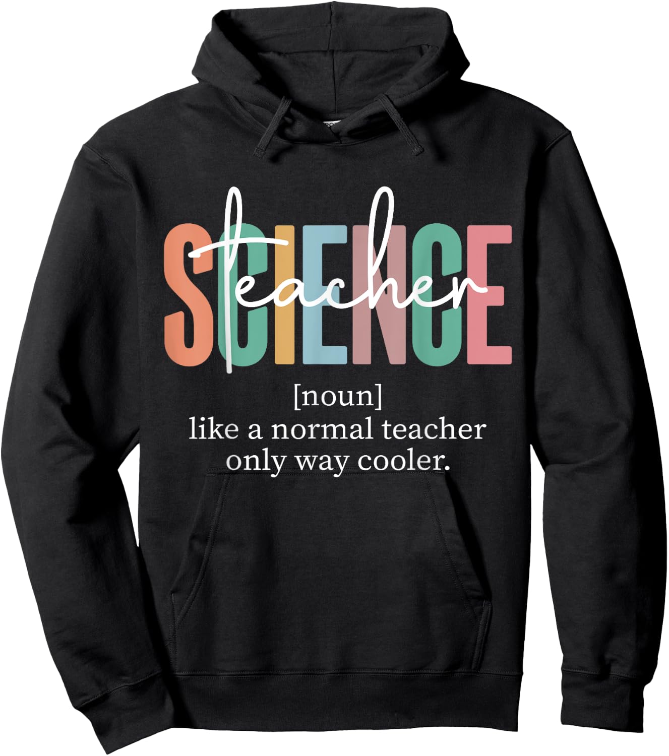 Funny Science Teacher Definition & Men Hoodie - Hoodie | Black