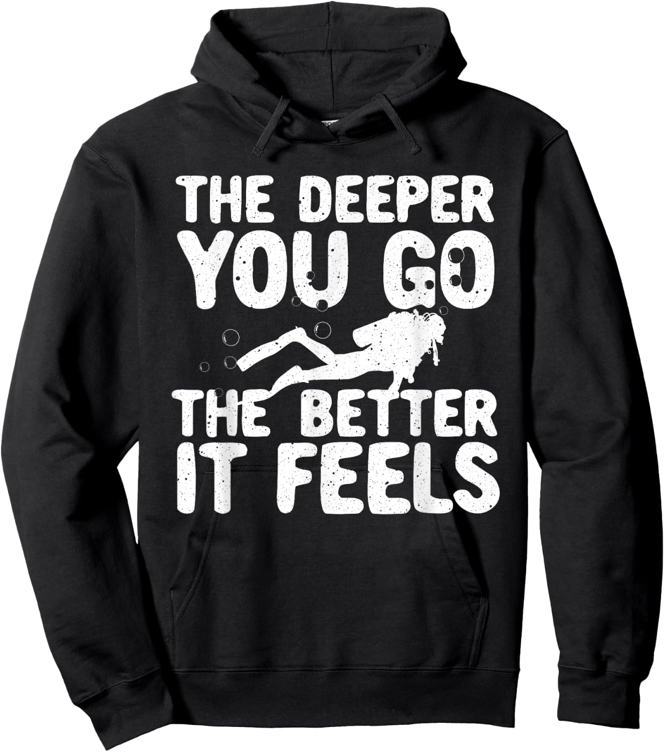 Funny Scuba Diving Themed Design Women Scuba Dive Hoodie - Hoodie | Black