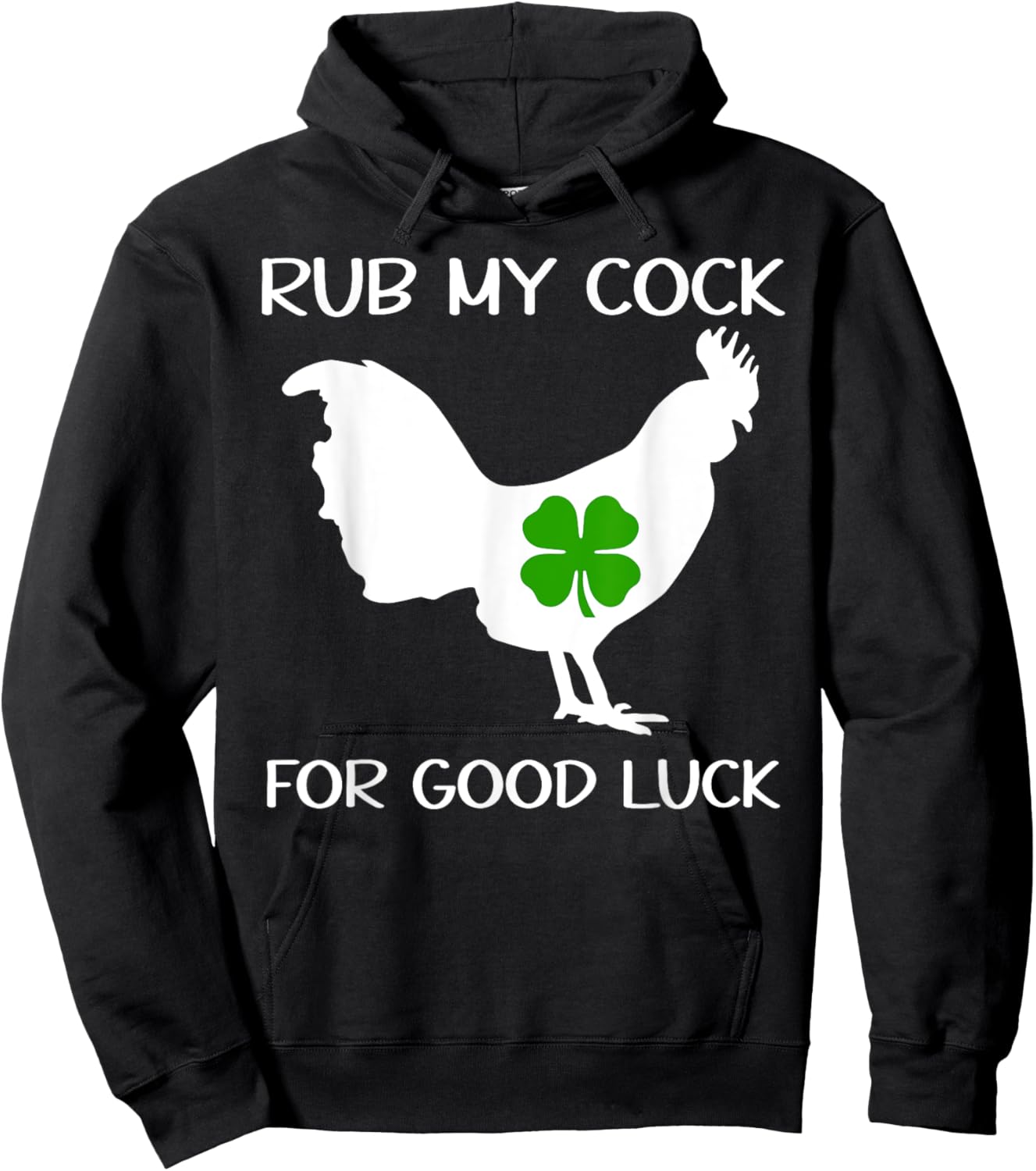 Rub My Cock for Good Luck ,Want to Pet My Lucky Cock Hoodie - Hoodie | Black