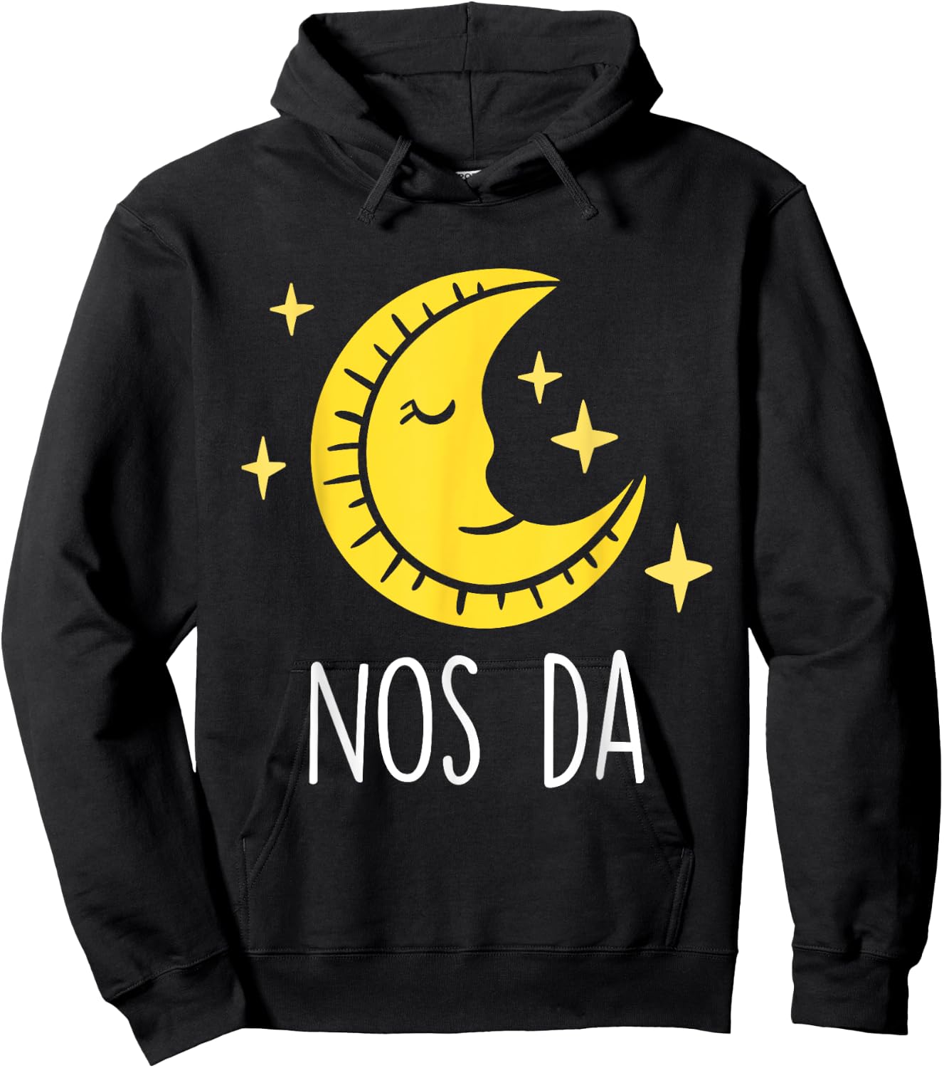 Welsh Pyjama Bed Time Nos Da Good Night Wales Hoodie - Hoodie | Black