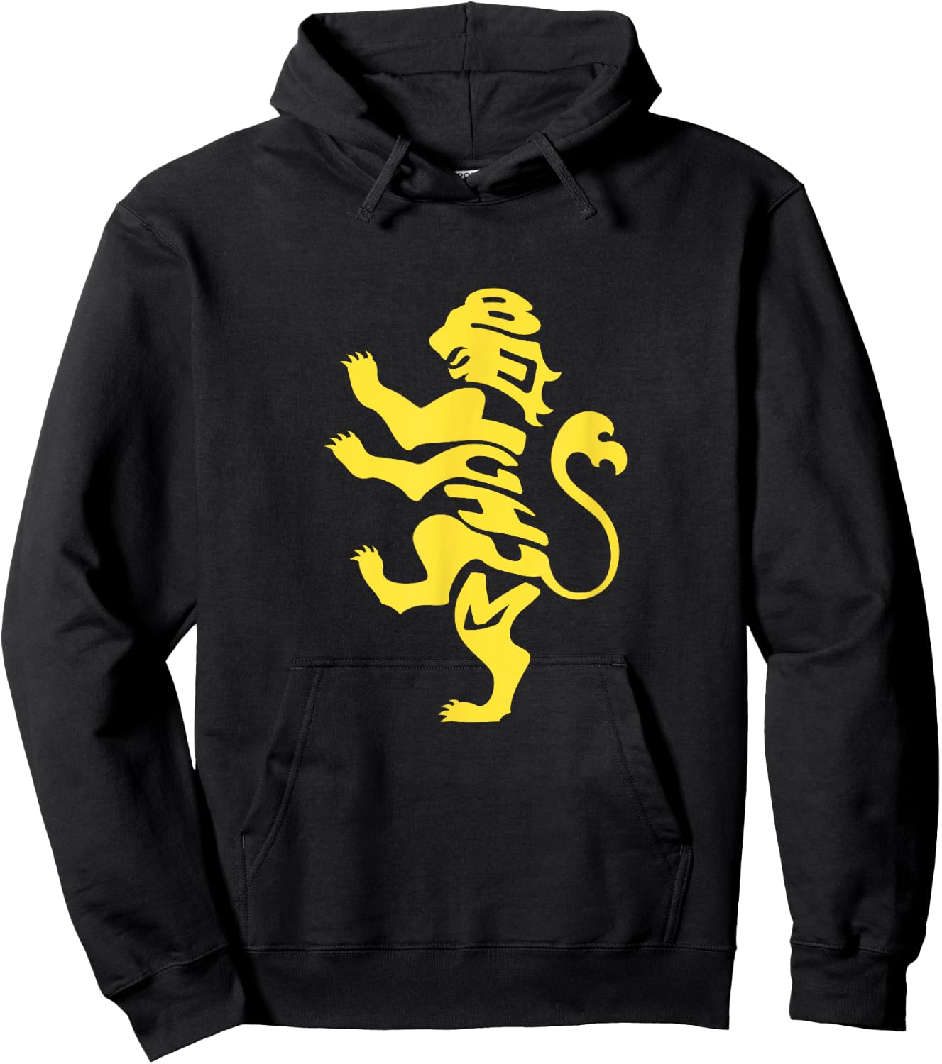 Belgium Lion Coat of Arms Word Art - Funny Animal Hoodie - Hoodie | Black