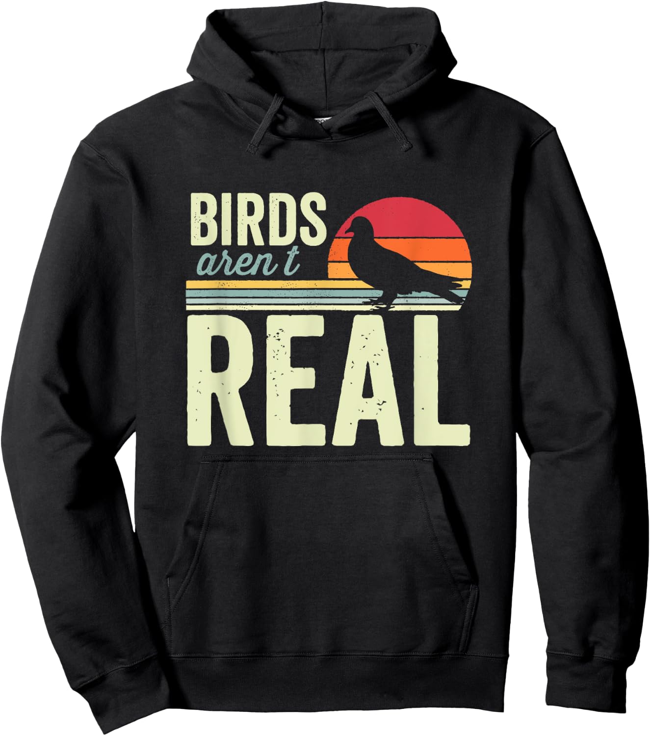 Birds Aren't Real Conspiracy Theory Surveillance Hoodie - Hoodie | Black