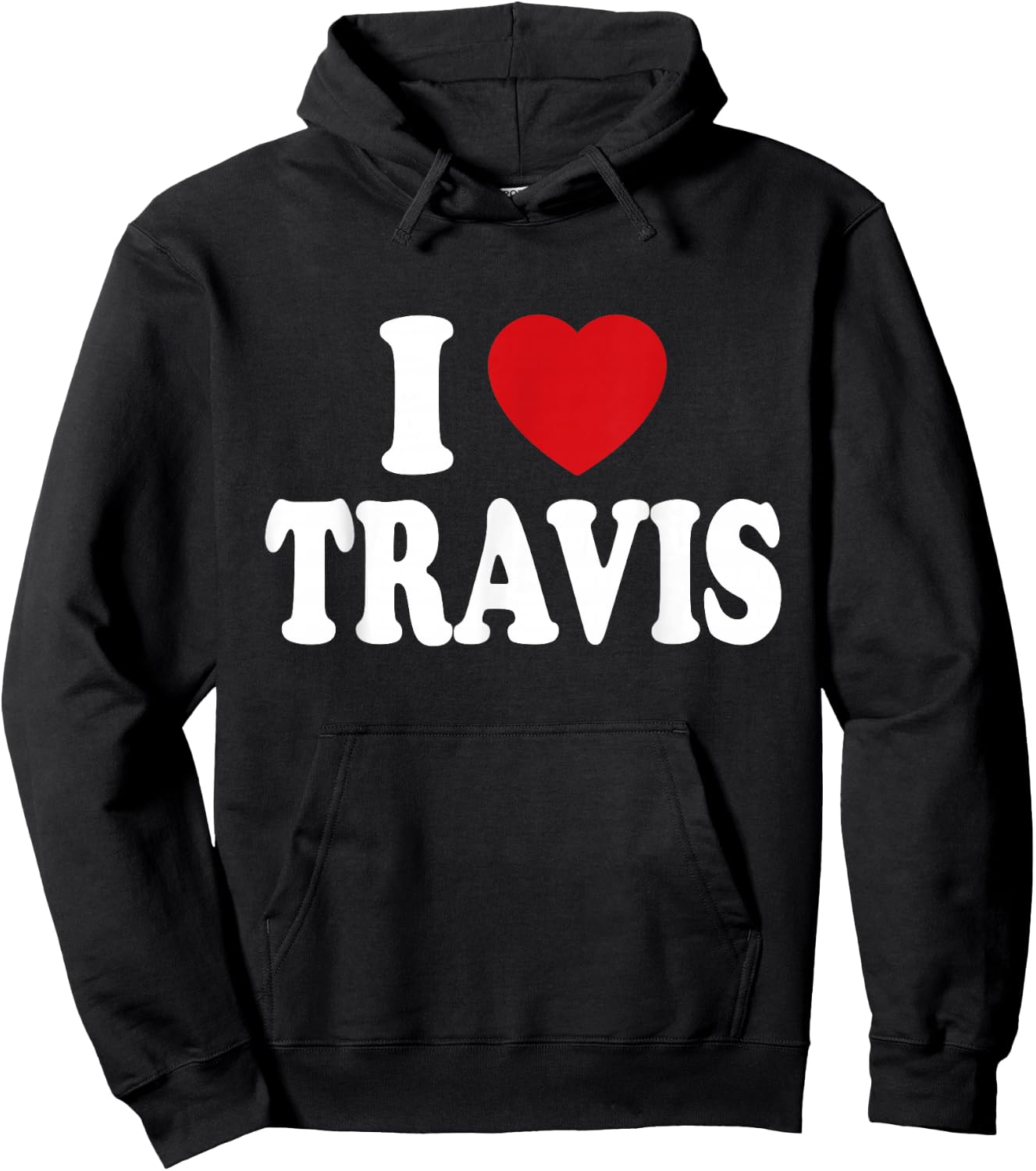 I Heart Love Travis Hoodie - Hoodie | Black