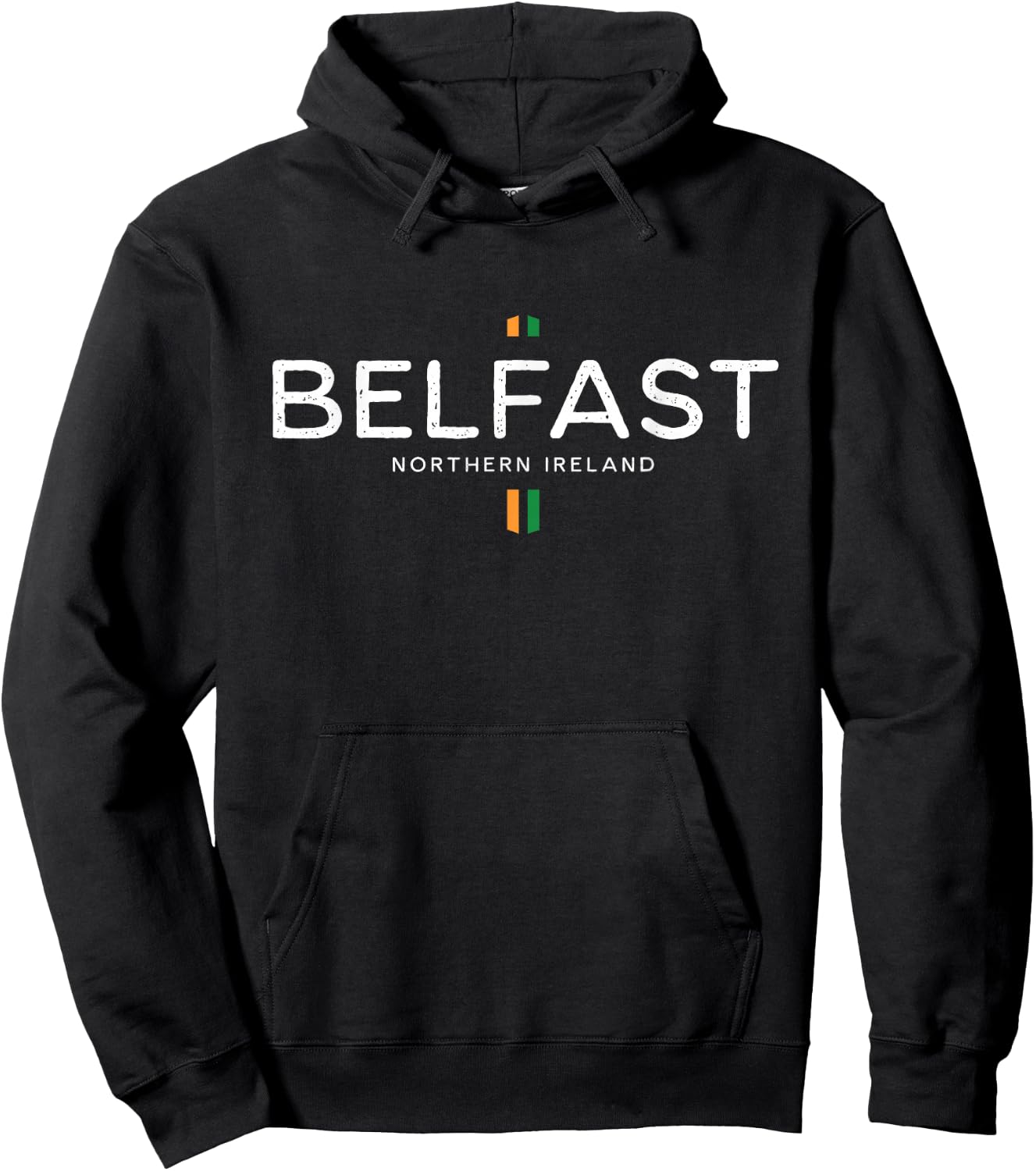 Belfast Northern Ireland Retro Vintage Hoodie - Hoodie | Black