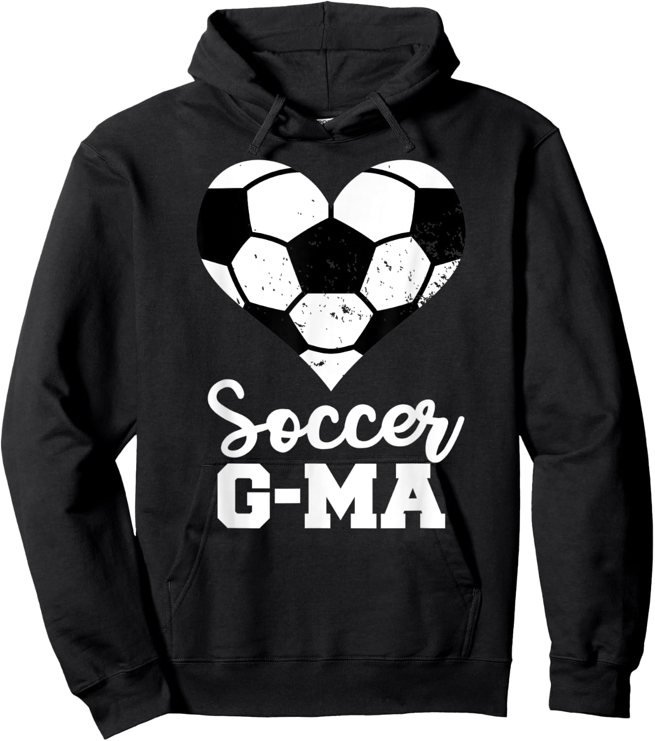 Soccer G-Ma Funny Soccer Heart Grandma G-Ma Hoodie - Hoodie | Black