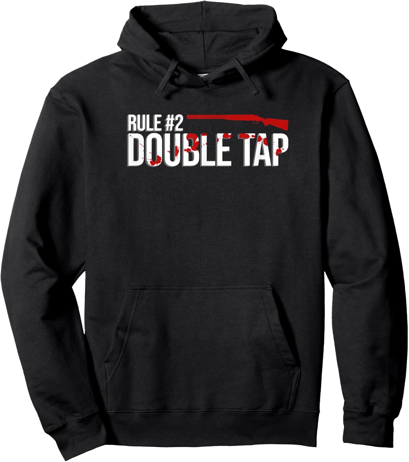 Zombie Rule #2 Double Tap Hoodie - Hoodie | Black