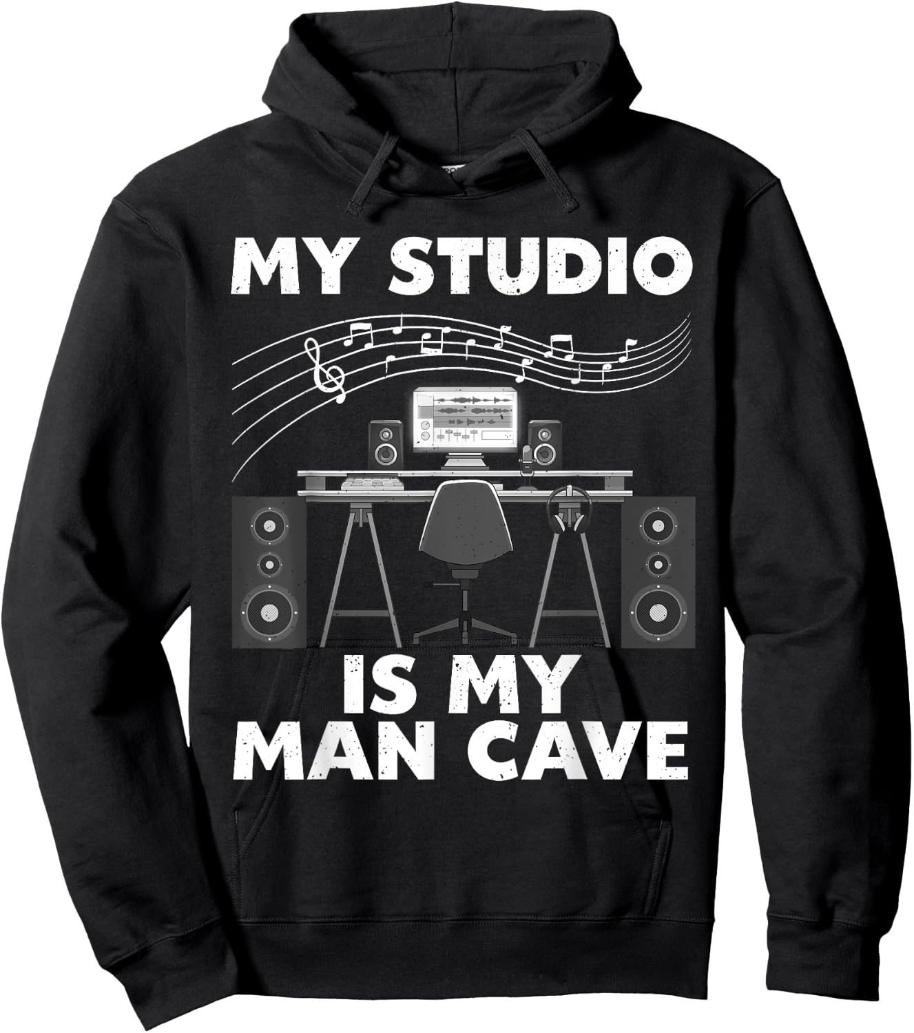 Cool Music Producer Art Women Hip Hop EDM Production Hoodie - Hoodie | Black