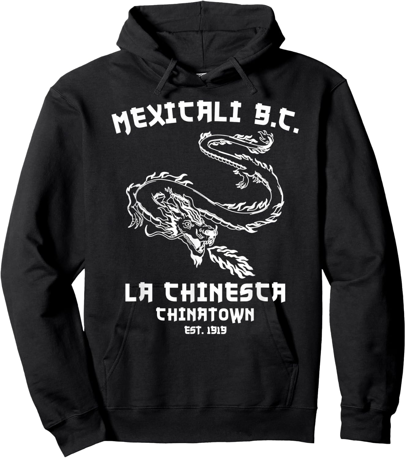 Mexicali La Chinesca Mexico Chinatown Baja California Dragon Hoodie - Hoodie | Black
