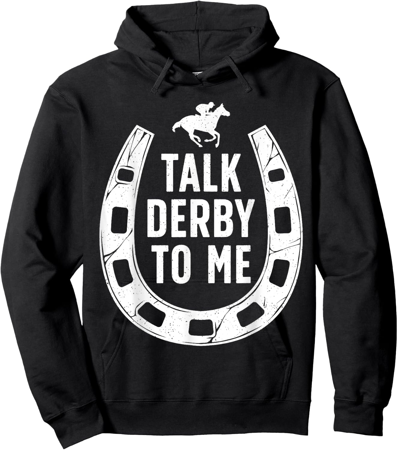 Funny Horse Racing Design Women Derby Horse Racing Hoodie - Hoodie | Black